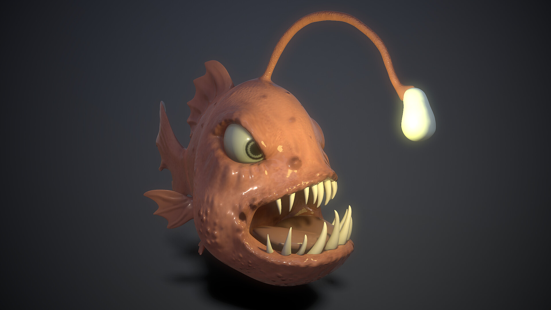 Petr Cabi - cartoon lamp fish