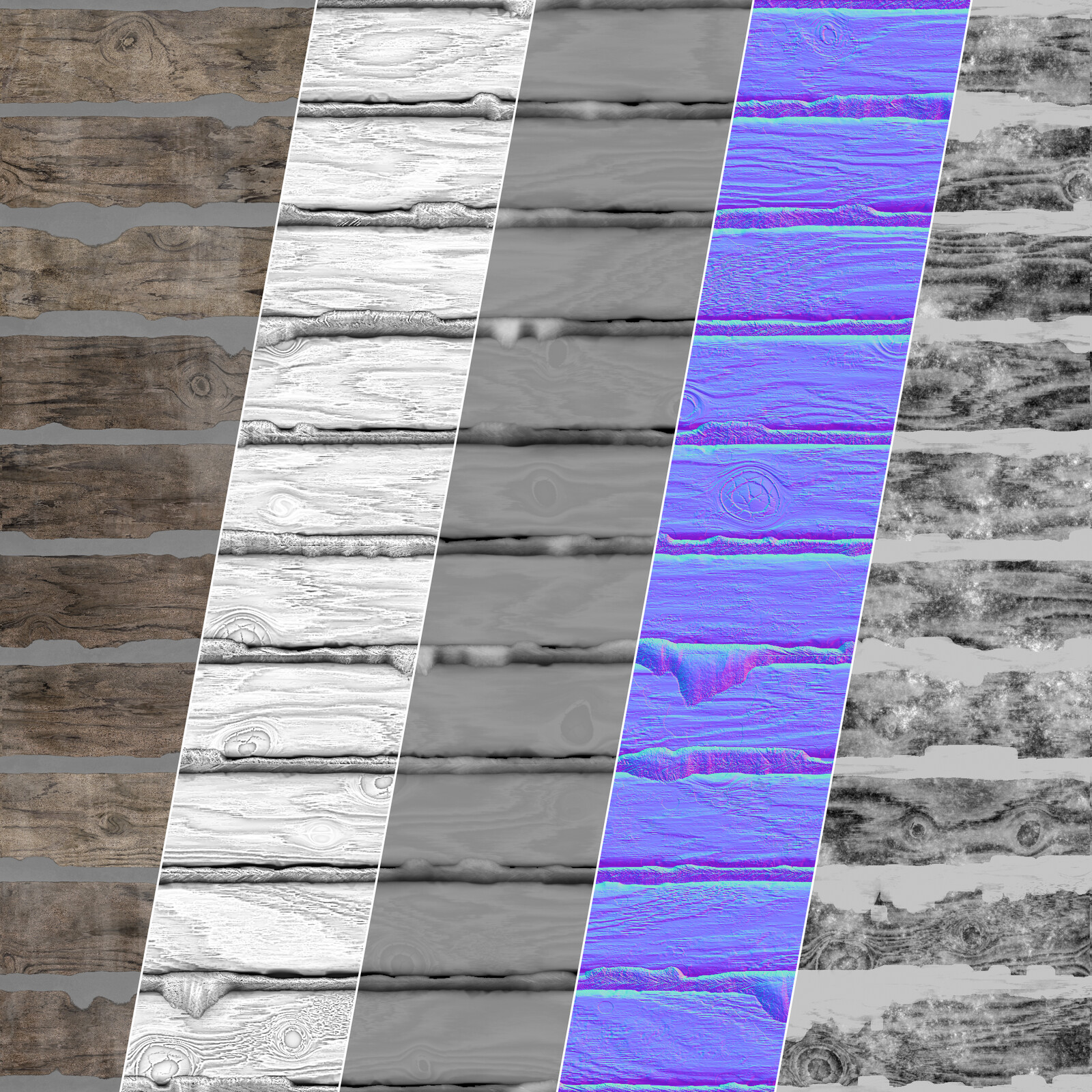 BaseColor/AO/Height/Normal/Roughness