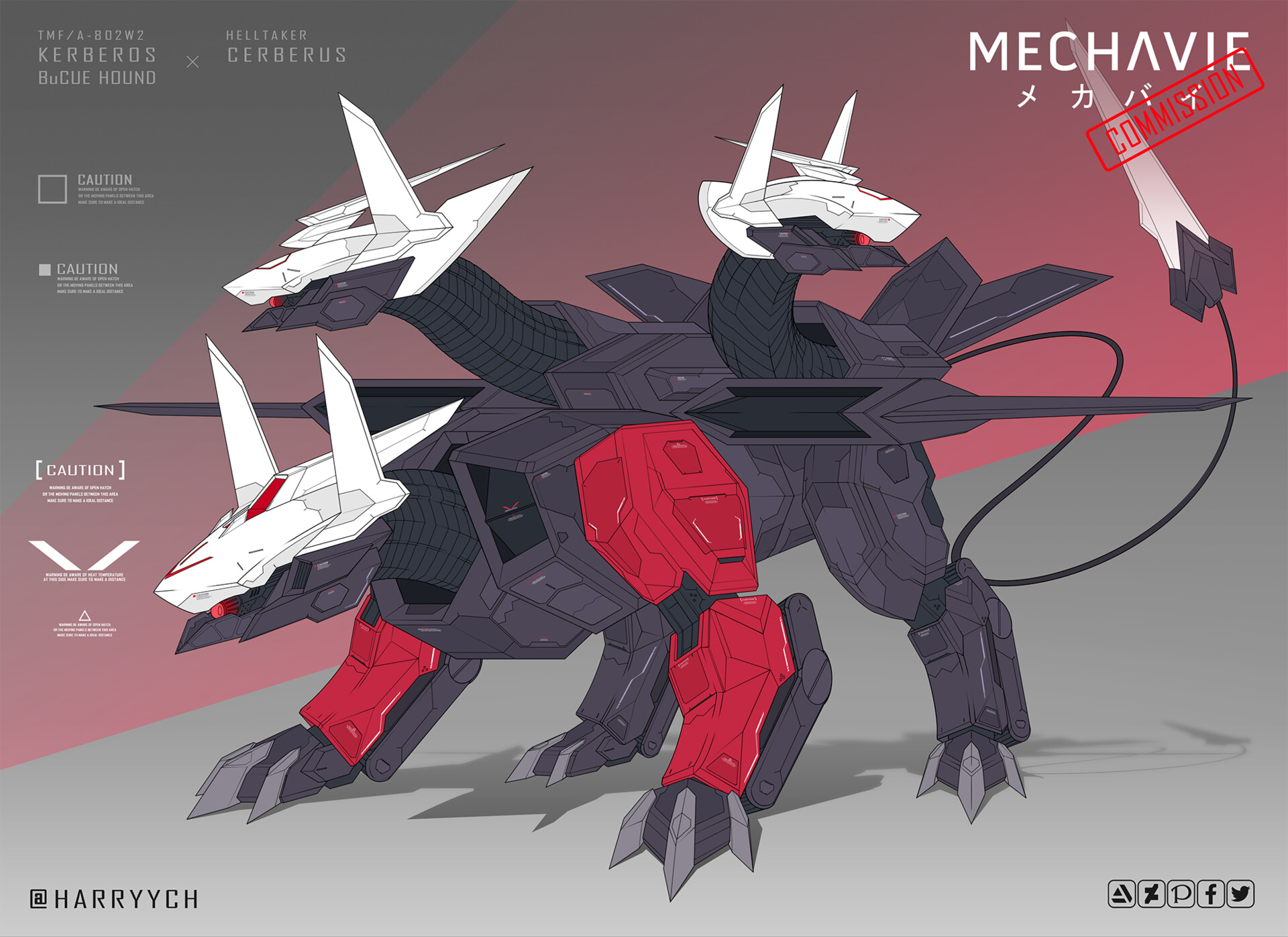 ArtStation - COMMISSION - Kerberos ⨉ Cerberus