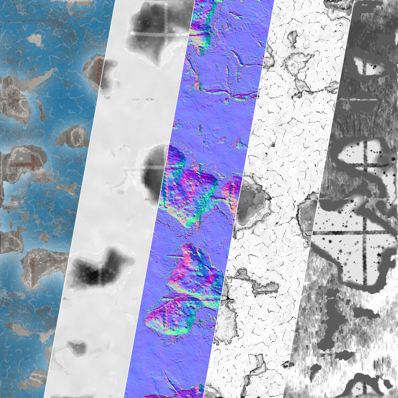 BaseColor/Height/Normal/AO/Roughness