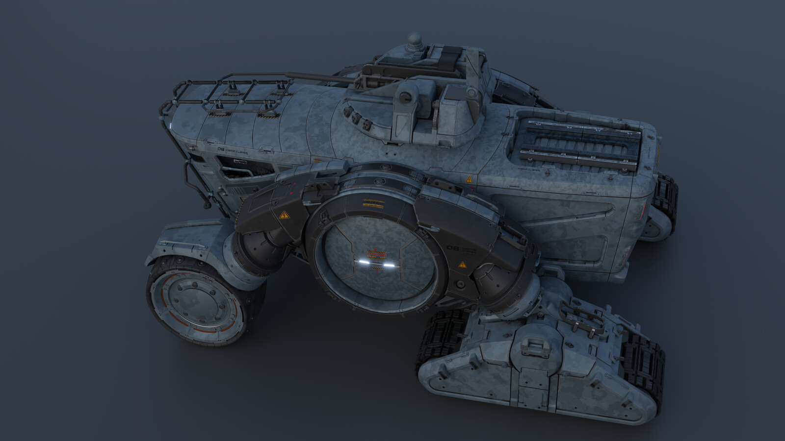 Military Half-Track Configuration (Top view)