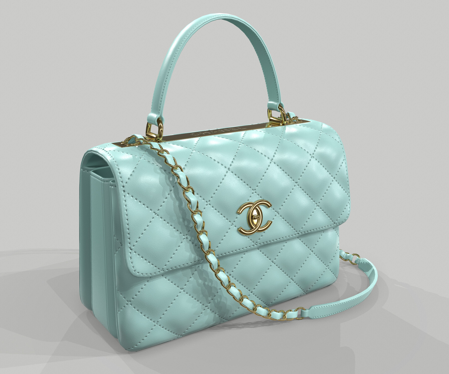 3D model Chanel Classic Mini Flap Bag VR / AR / low-poly