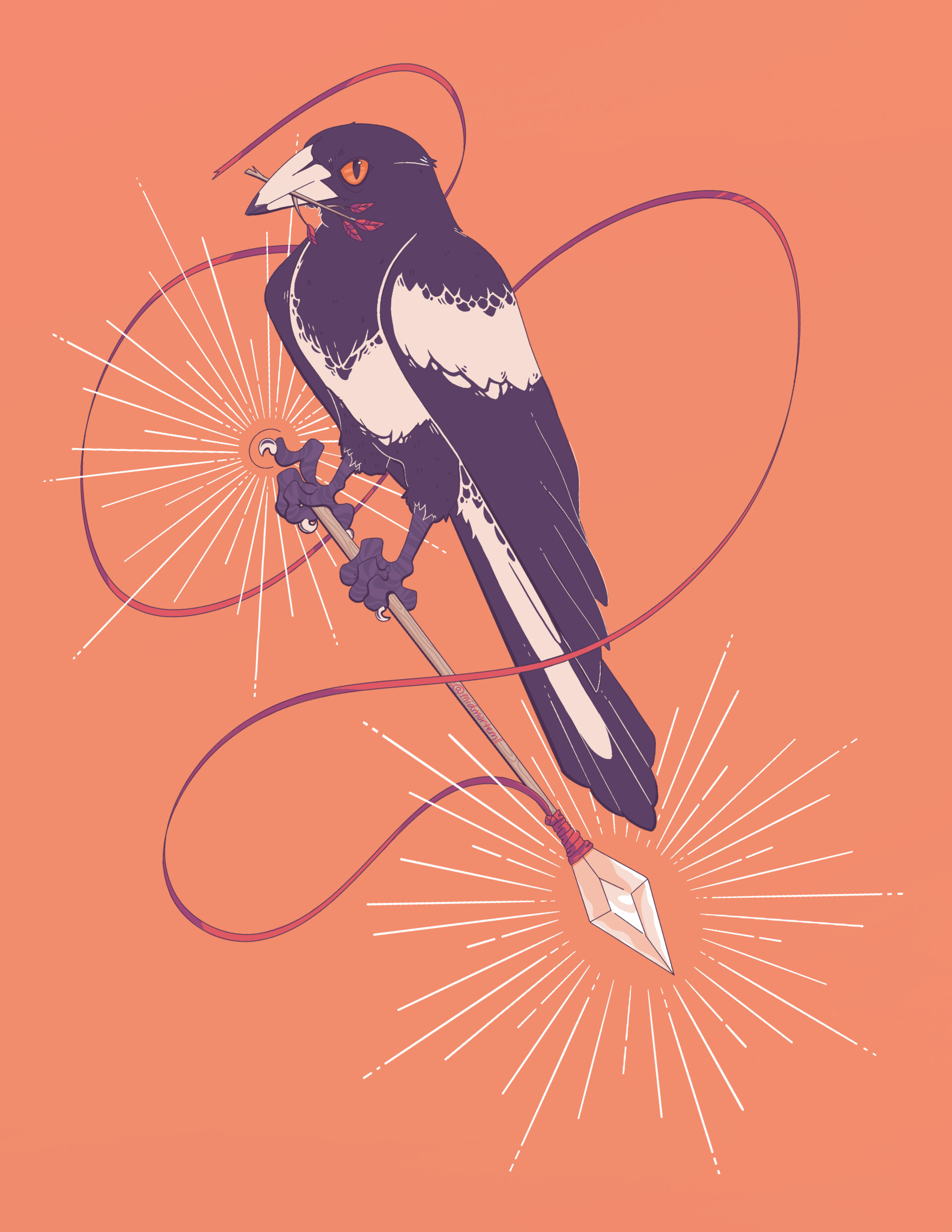 Artstation Magpie Illustration Megan Mcavoy Artstation Magpie Illustration Megan Mcavoy