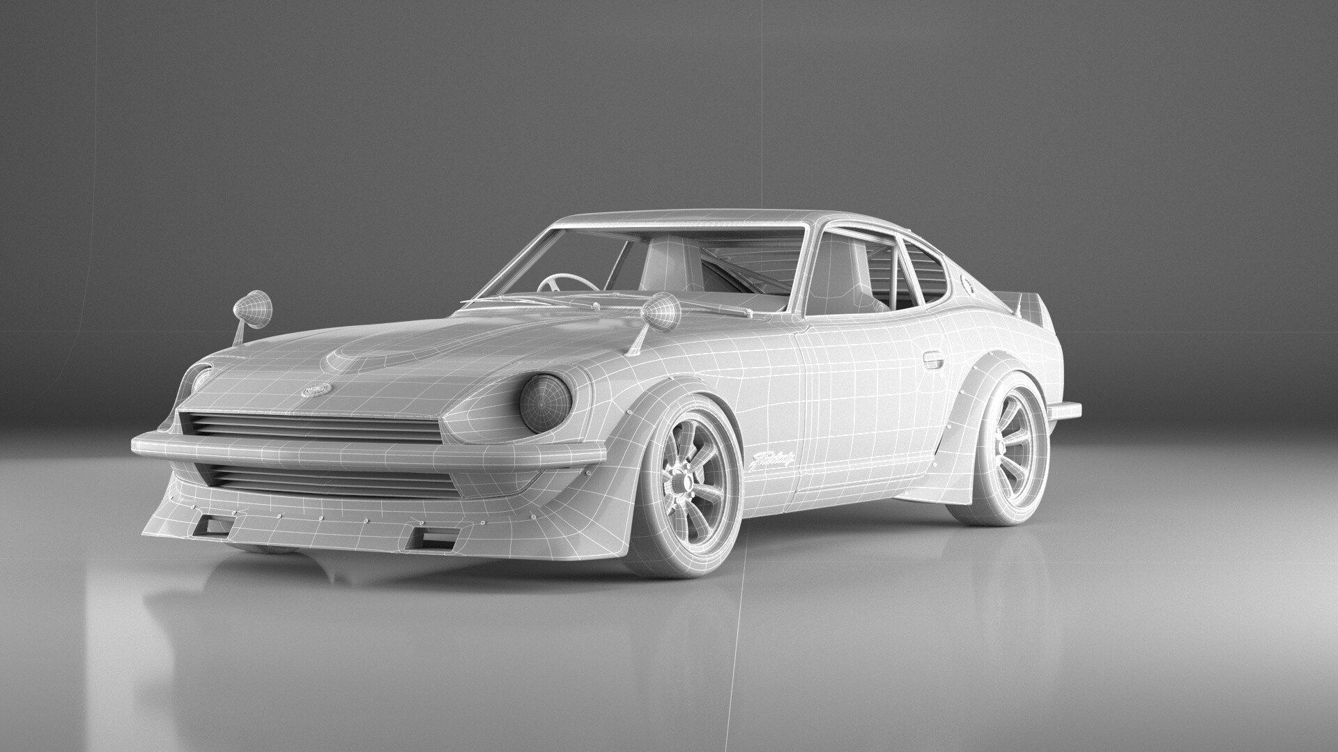 Artstation Nissan 240 Z With Wide Body Kit Kunnatee