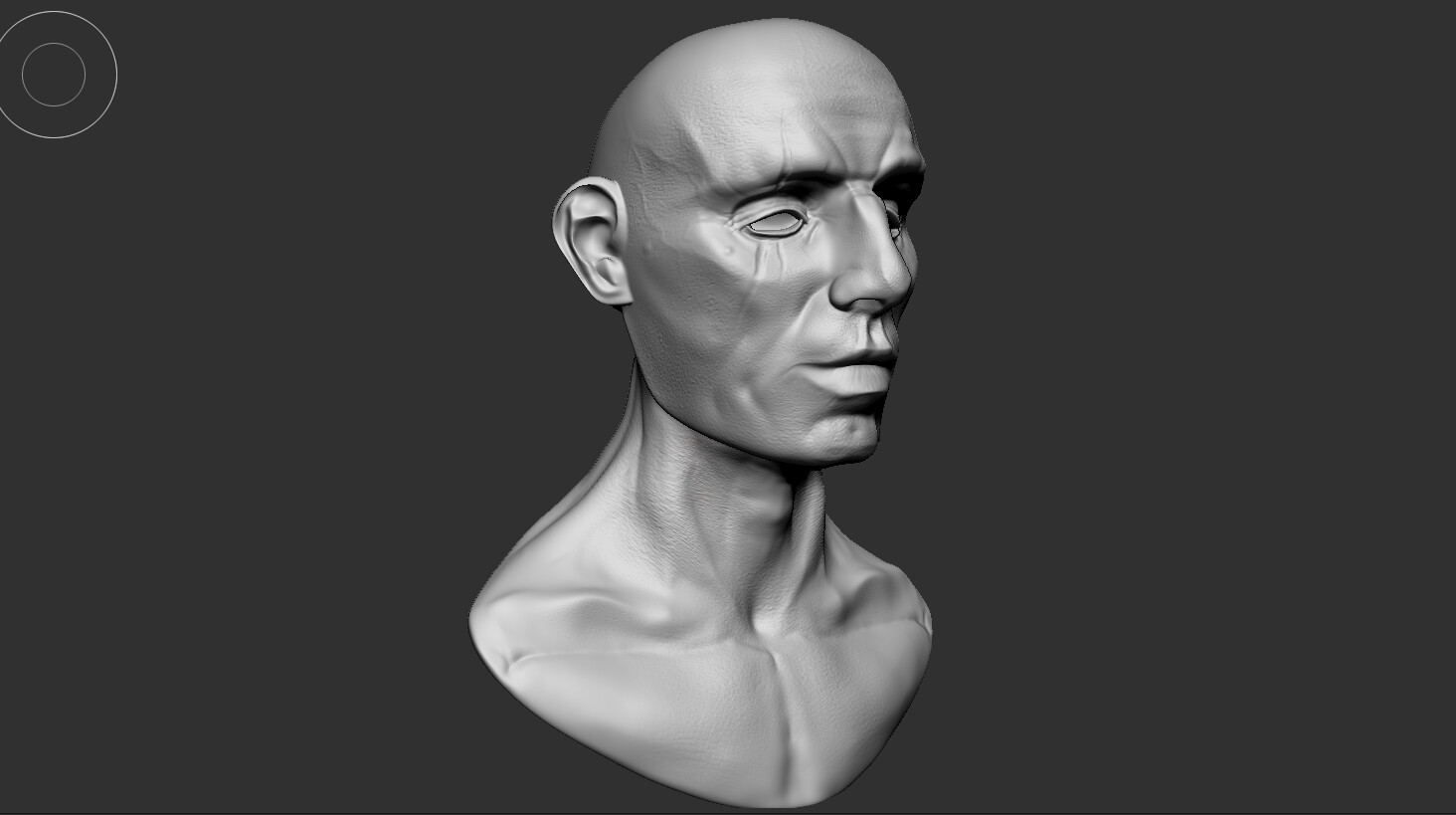 ArtStation - Bust Sculpt pre-texture - Roman Hippie