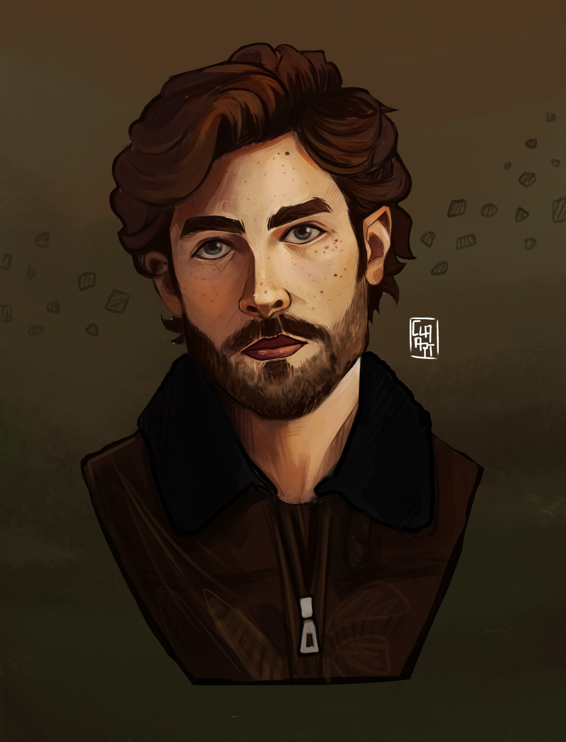 ArtStation Man Portrait just a head training