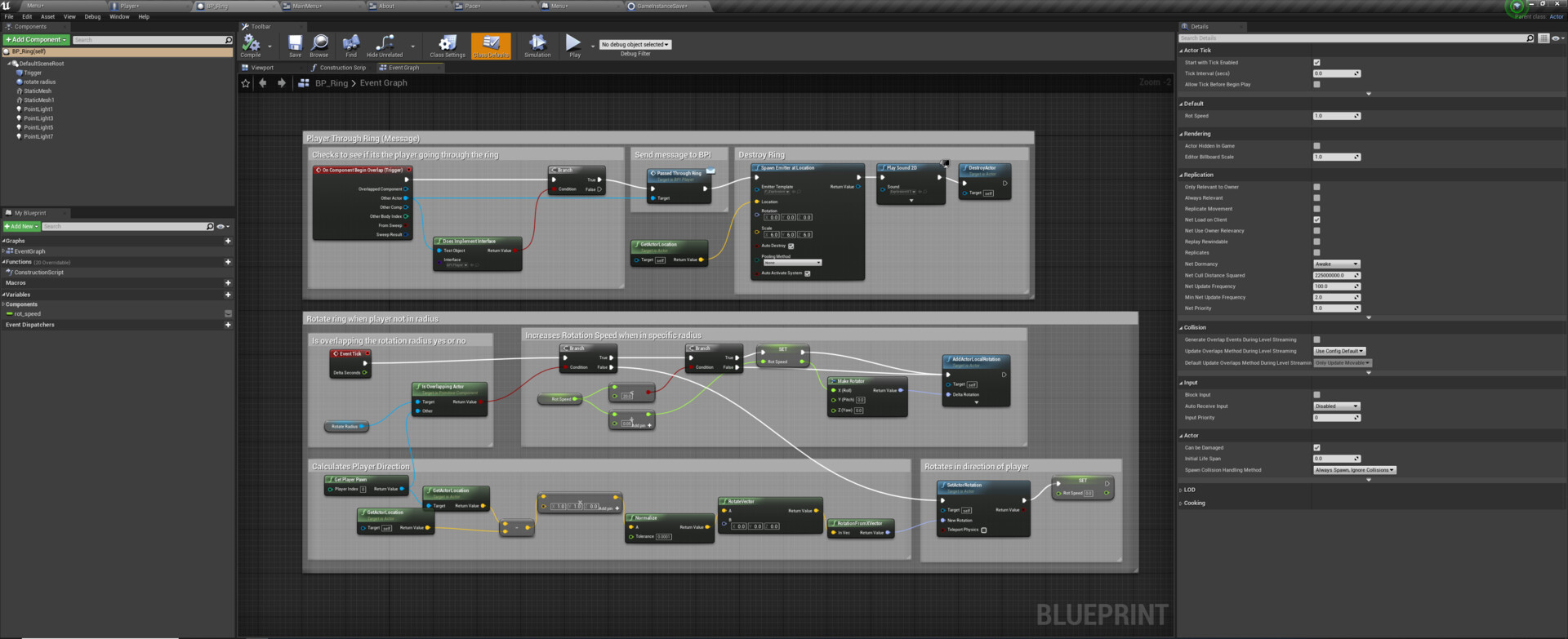 Artstation Game Design Research Project Landscapes Blueprint Interfaces Procedural Placement Joey Mora