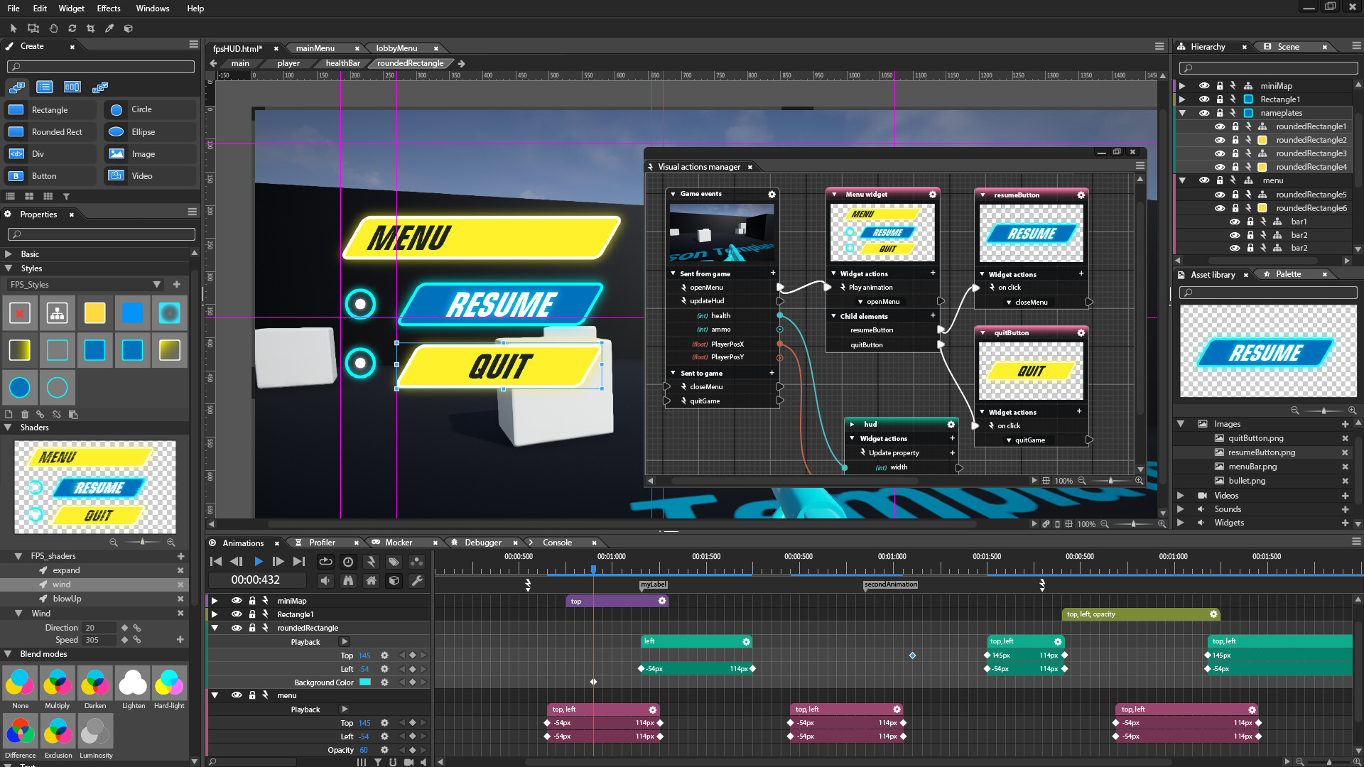 Ui engine. Game Editor. Графический Интерфейс XIGMANAS. Good Editor UI. Toast UI Editor