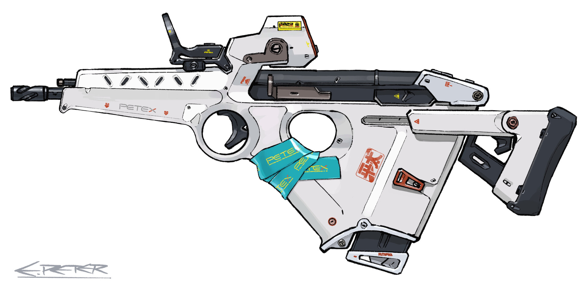 лазерная винтовка из чикен гана без фона. винт для лазерной винтовки. э ган. E. фаб дефенс глок приклад.