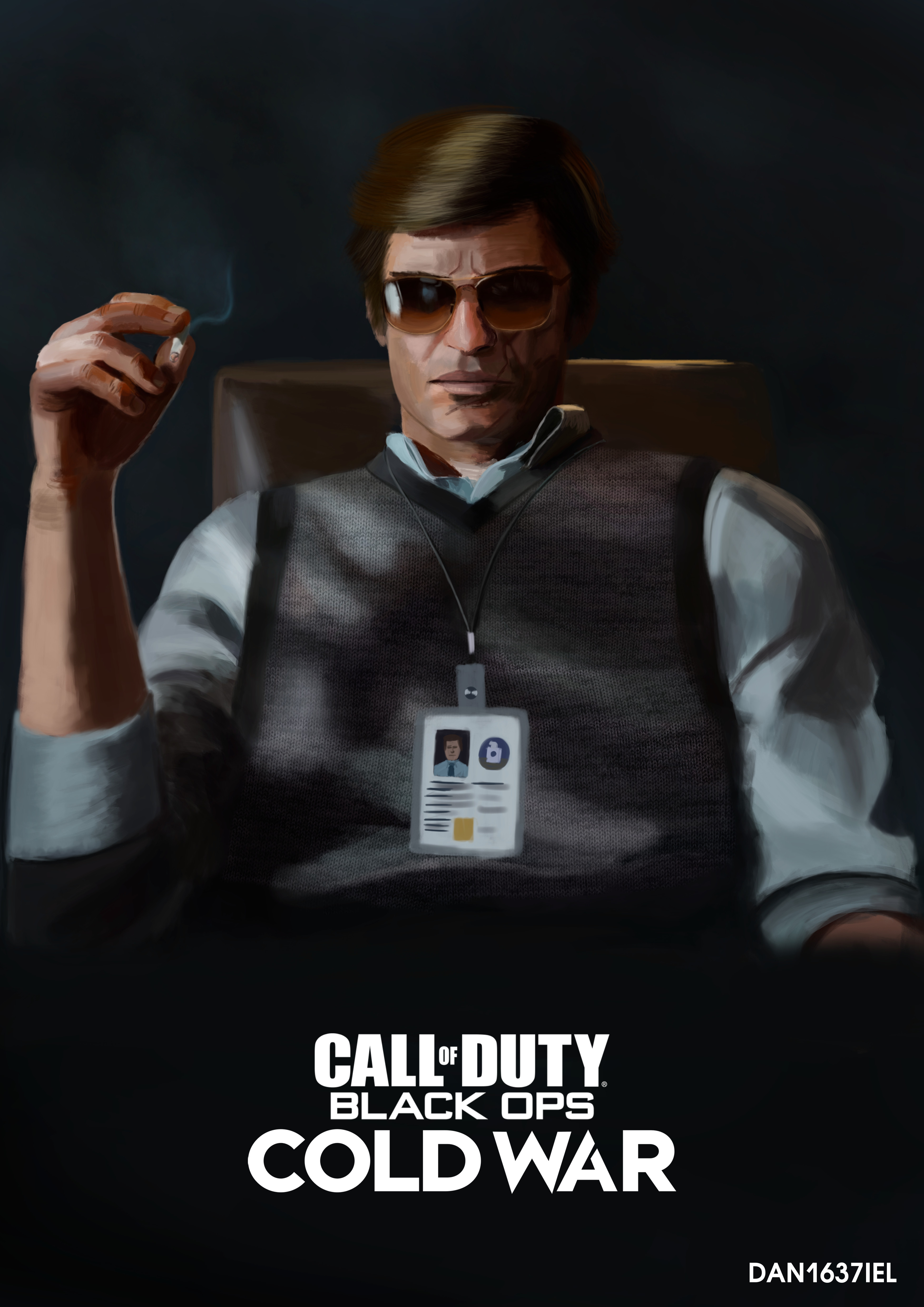 Artstation Call Of Duty Black Ops Cold War Russell Adler Poster Daniel Popov