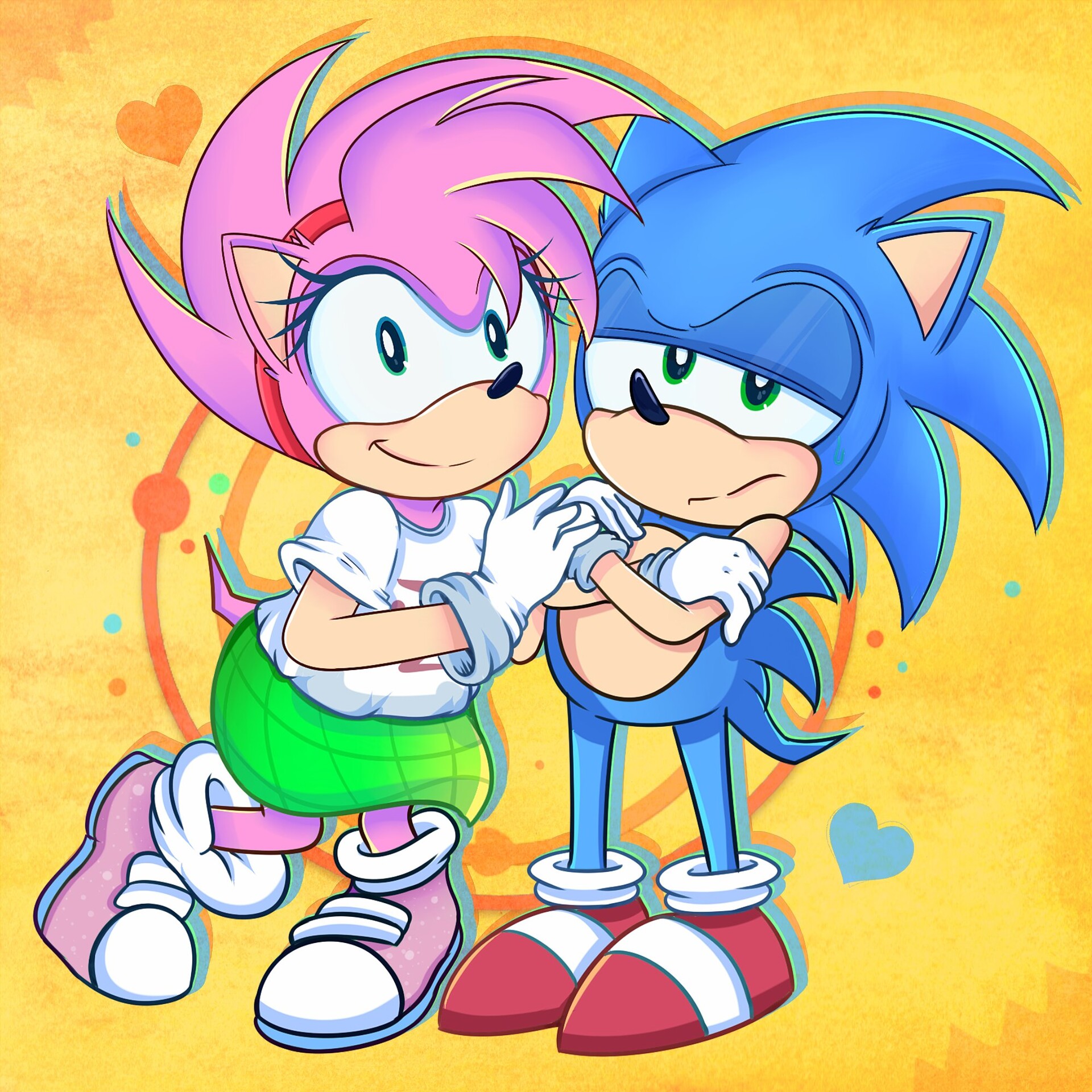 ArtStation - Sonic and Amy Fleetway