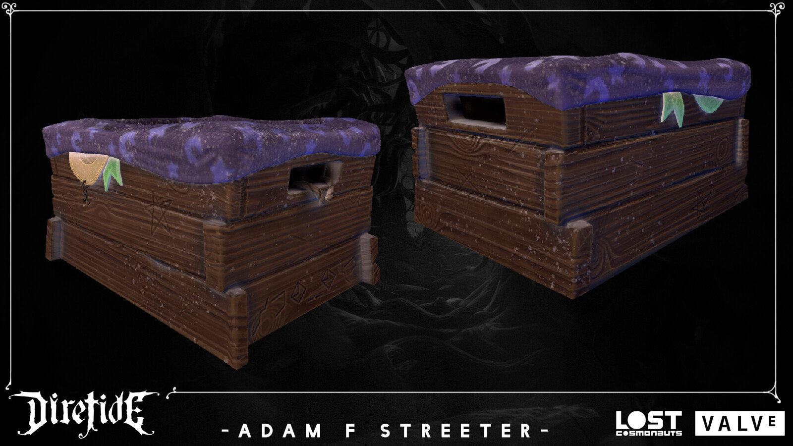 Sign up for your monthly Diretide loot-box today! Models and materials by me, designed by Alfred Khamidullin.