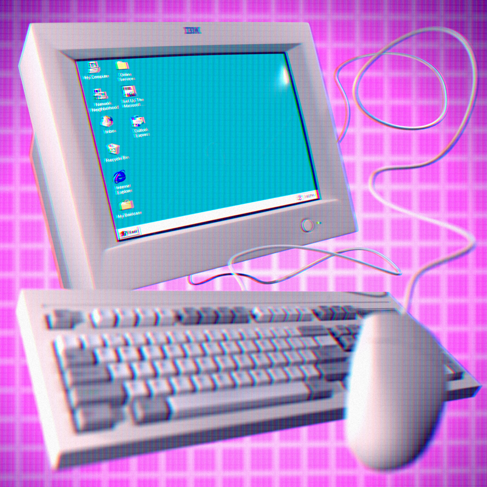 Computer 95 (3D Render)