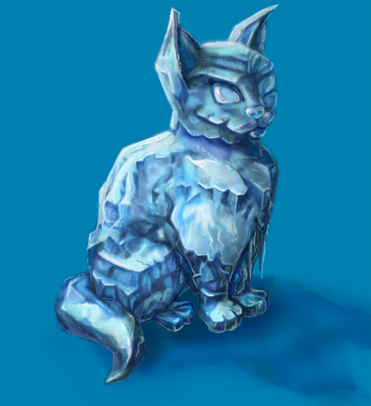 ArtStation - Ice cat
