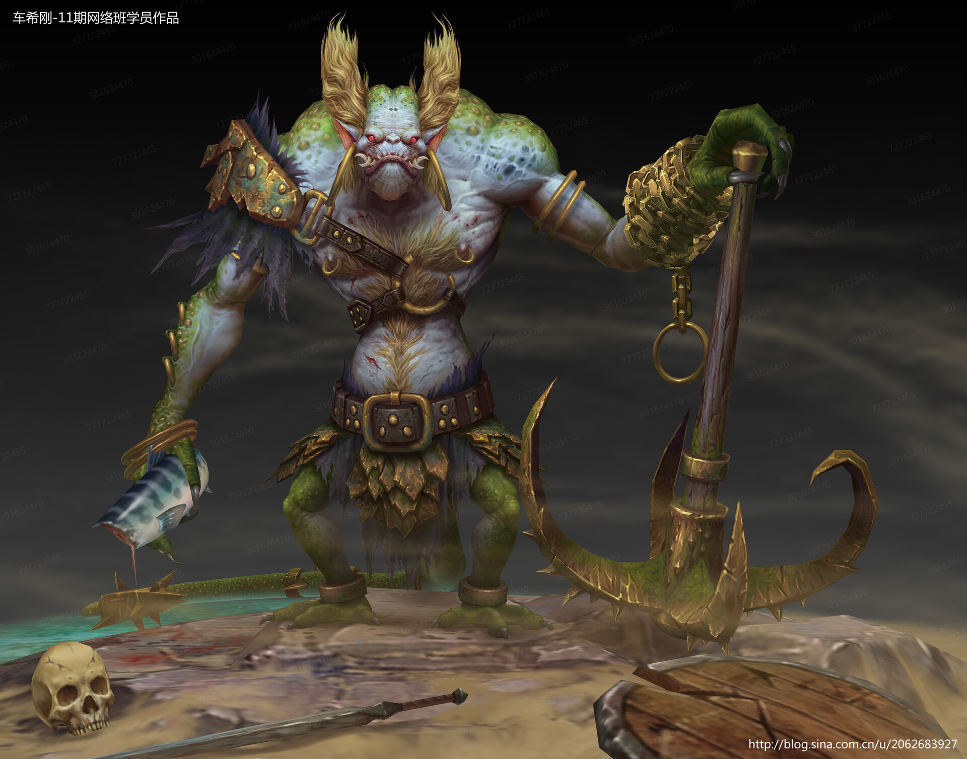 ArtStation - 学员作品-手绘-怪