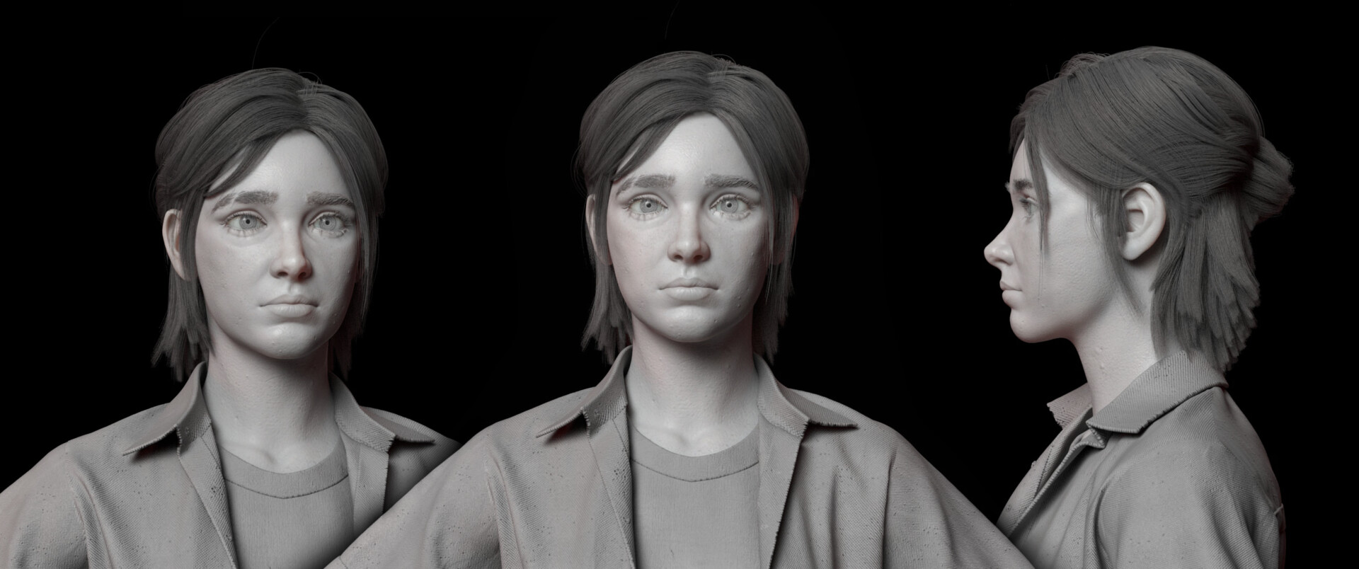 ArtStation - The Last of Us: Part II Early Ellie Hairstyles