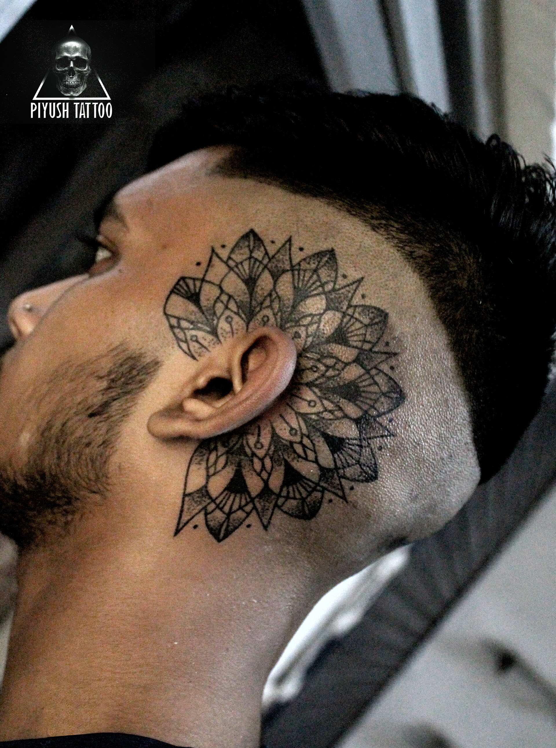 ArtStation - mandala tattoo on head