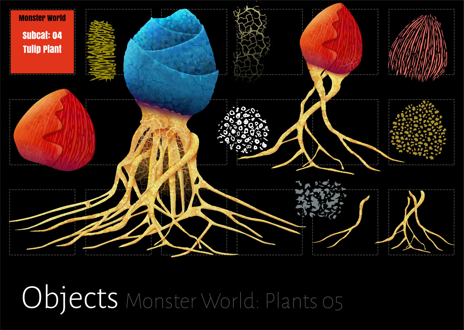 Monster World Assets: Tulip Plant