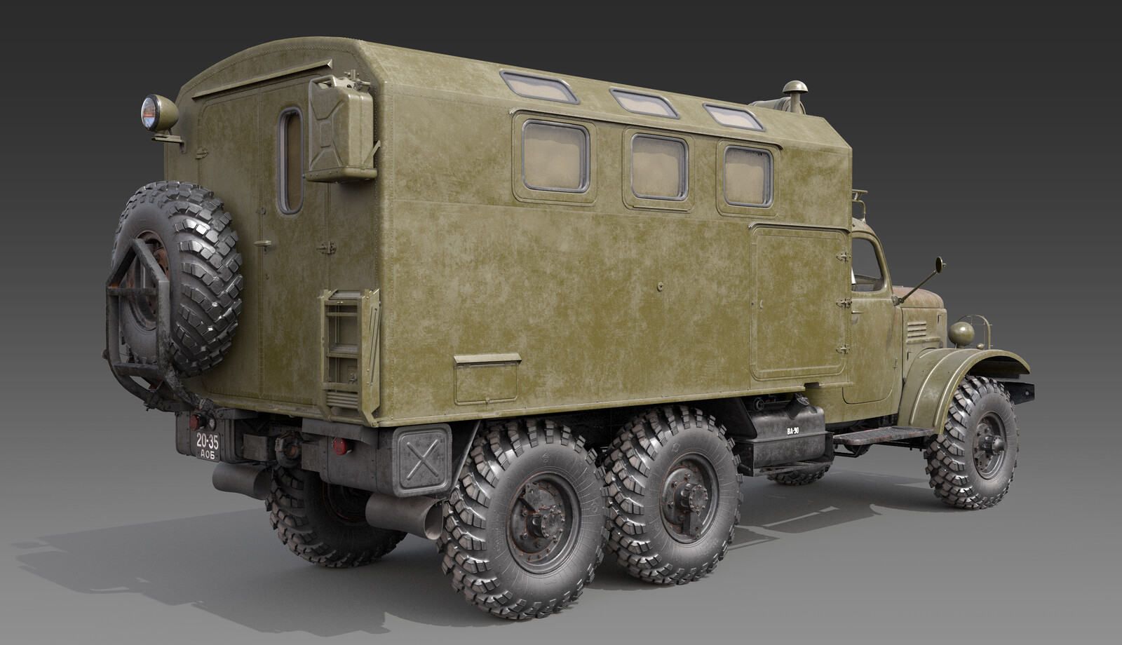 Олег Афанасьев - 3D model of ZIL-157_KUNG_Clean / 3д модель ЗИЛ-157 ...