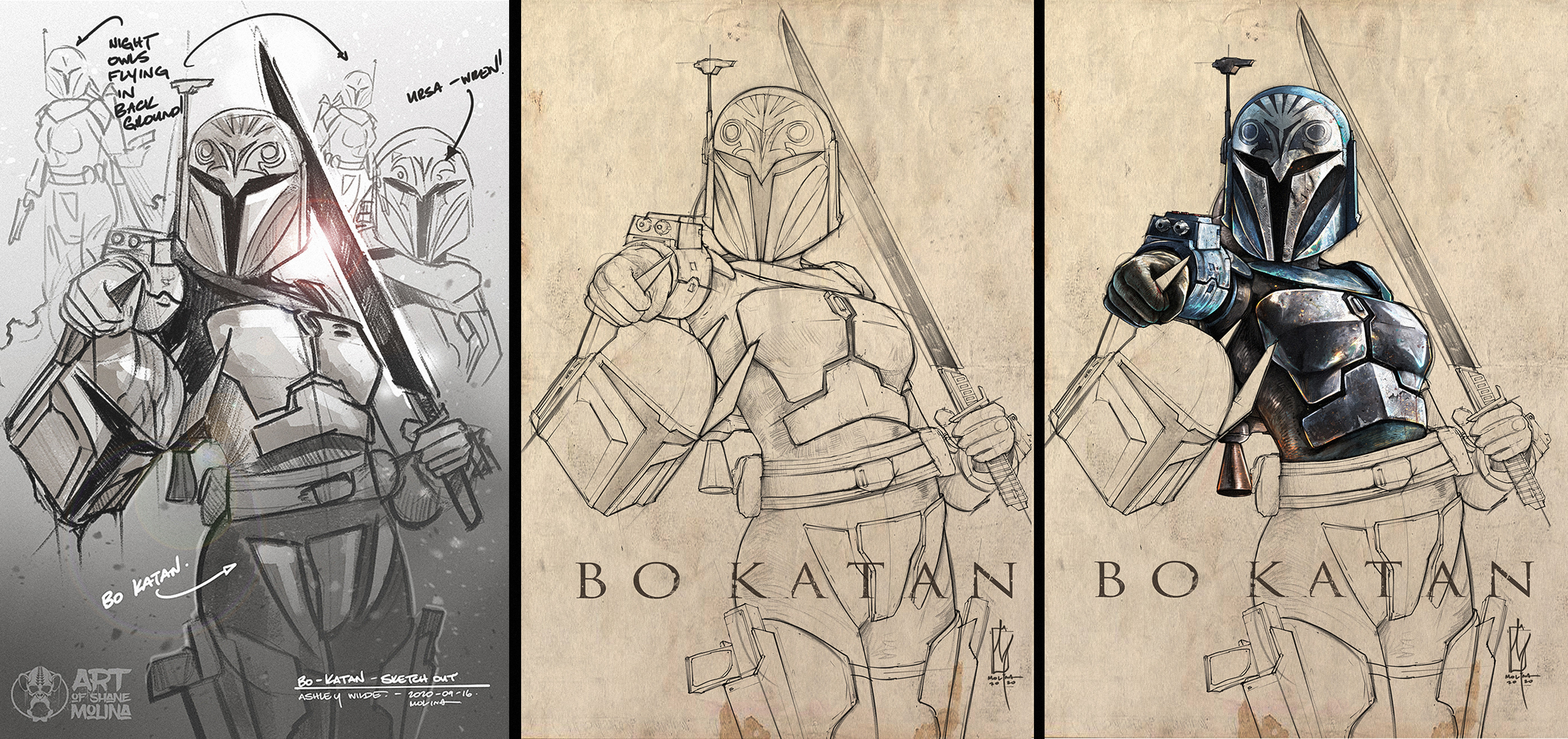 Artstation Bo Katan Nite Owl Unit Shane Molina