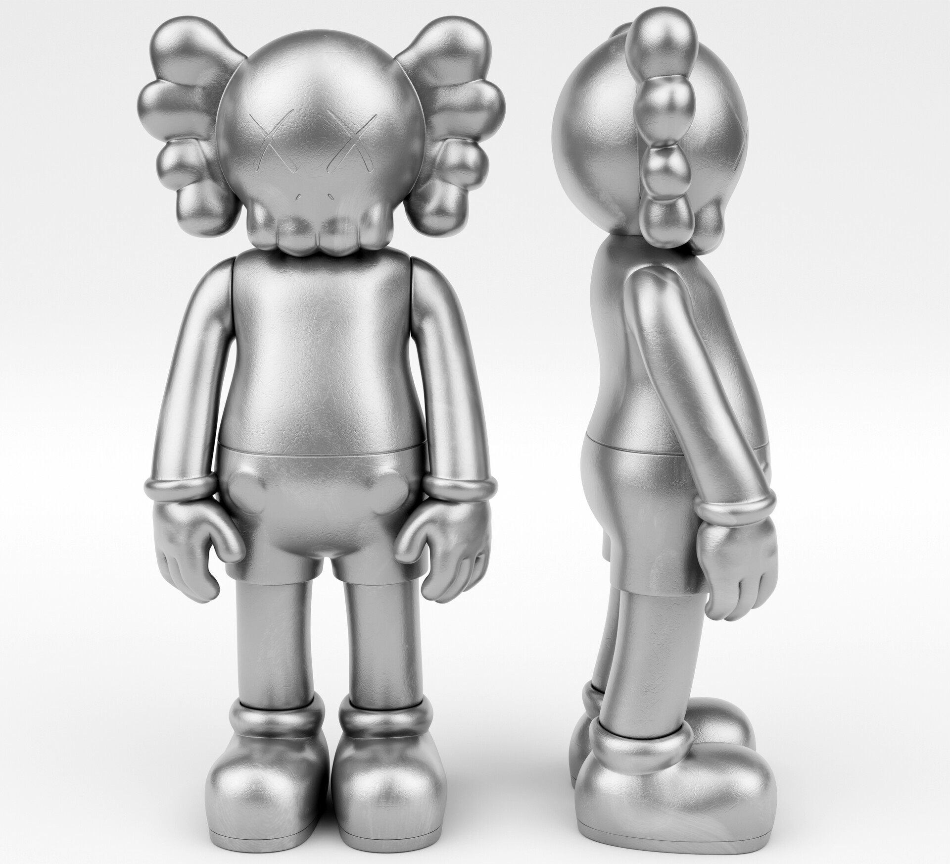 Artstation Kaws Metal Companion 3d Model