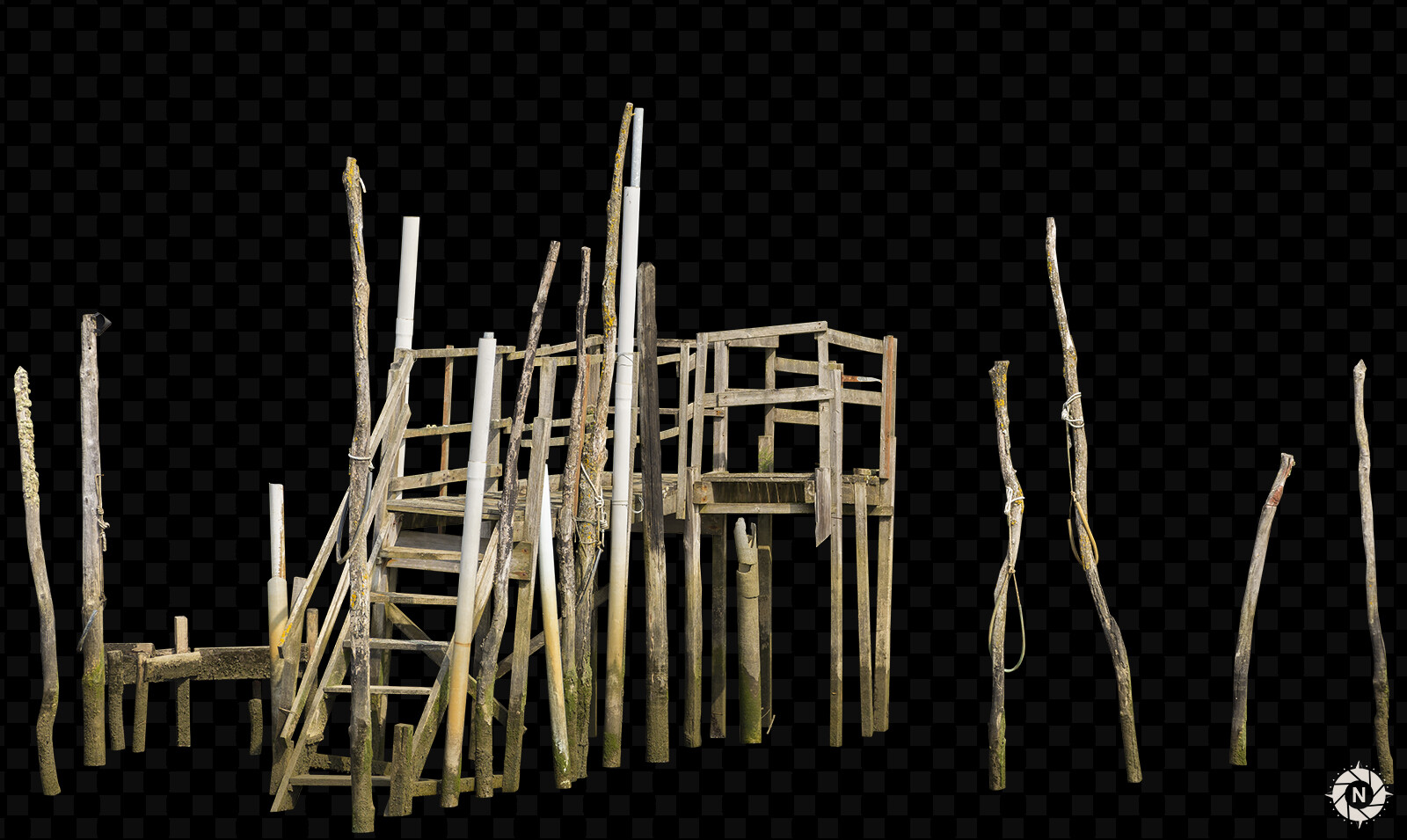 From the PNG Photo Pack: Wooden Structures

https://www.artstation.com/a/165845