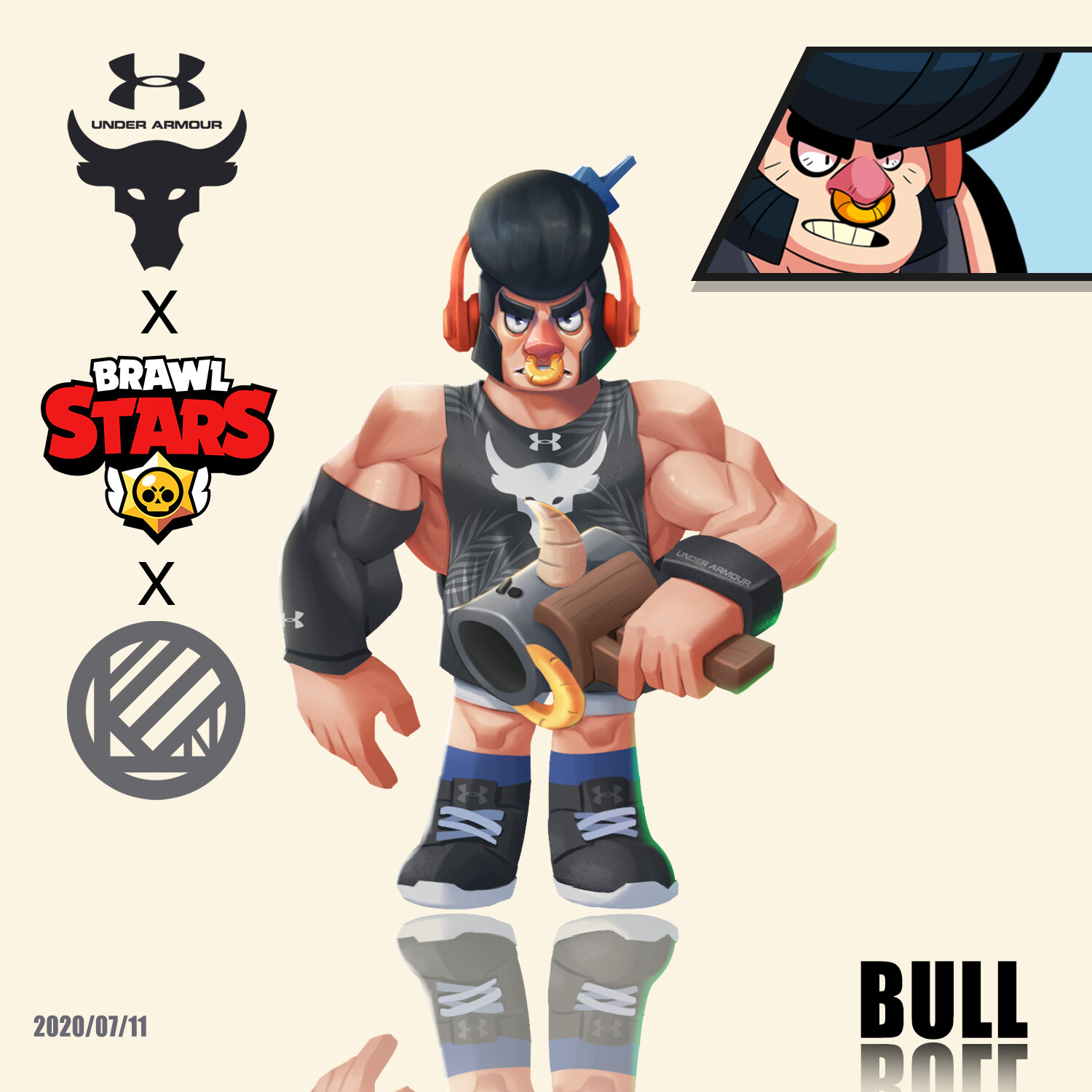 Leon Chen - bull brawl stars pin