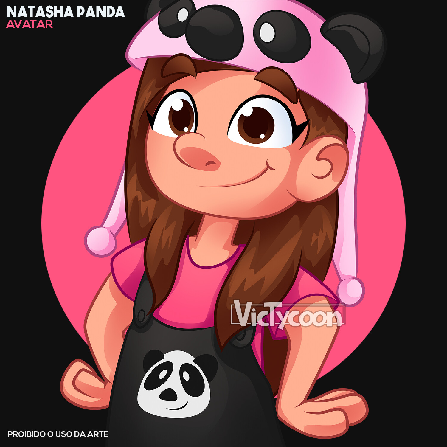 Placas decorativas Natasha Panda