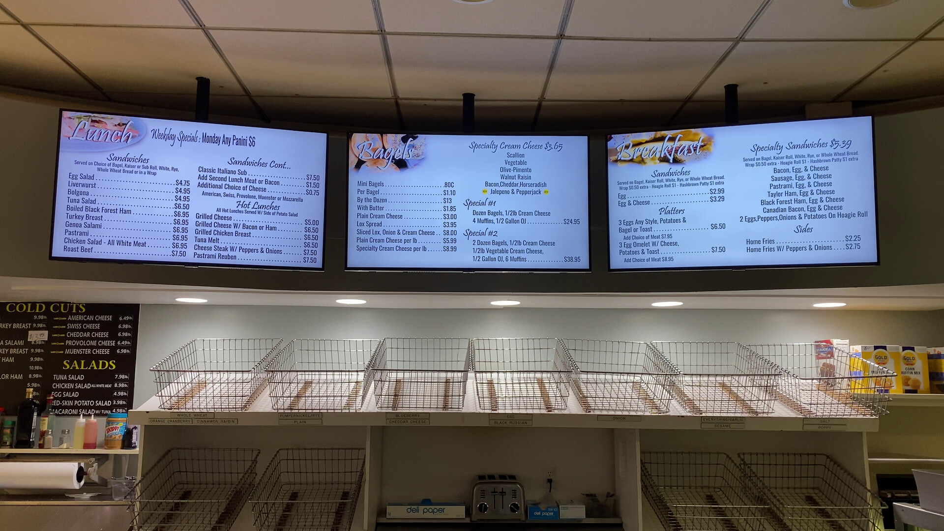 ArtStation Bagels On The Hill Menu