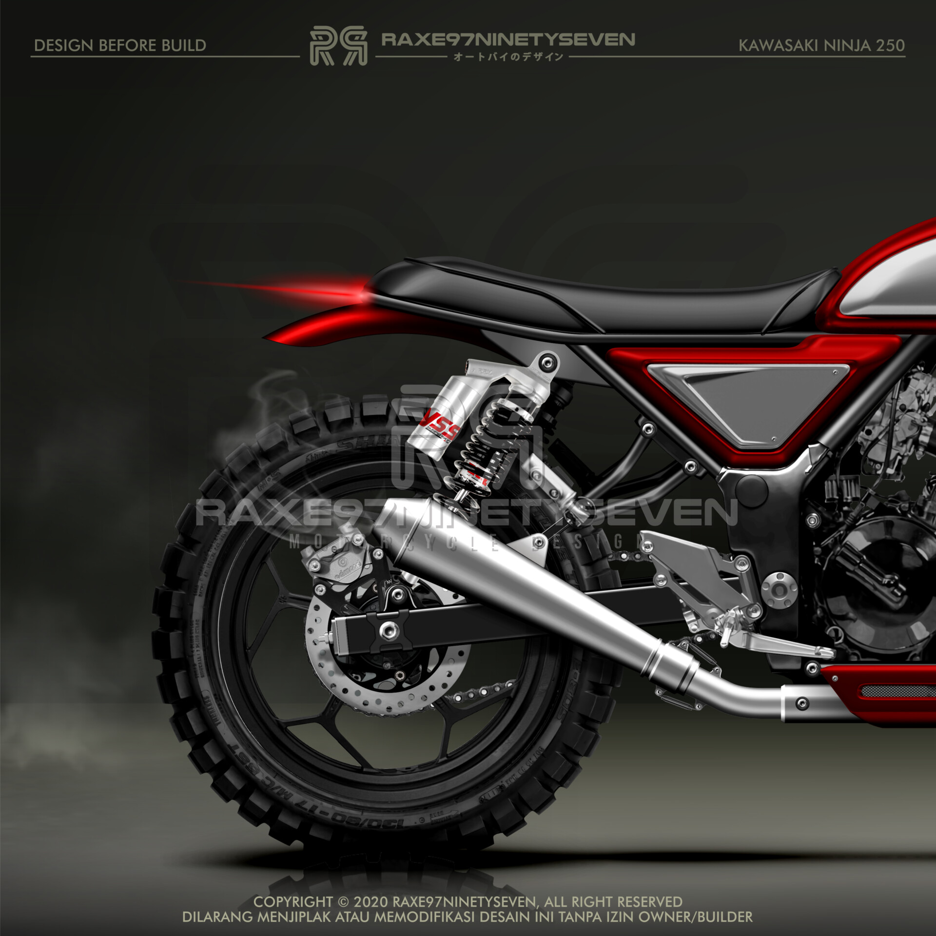 Kawasaki ninja scrambler 250 store