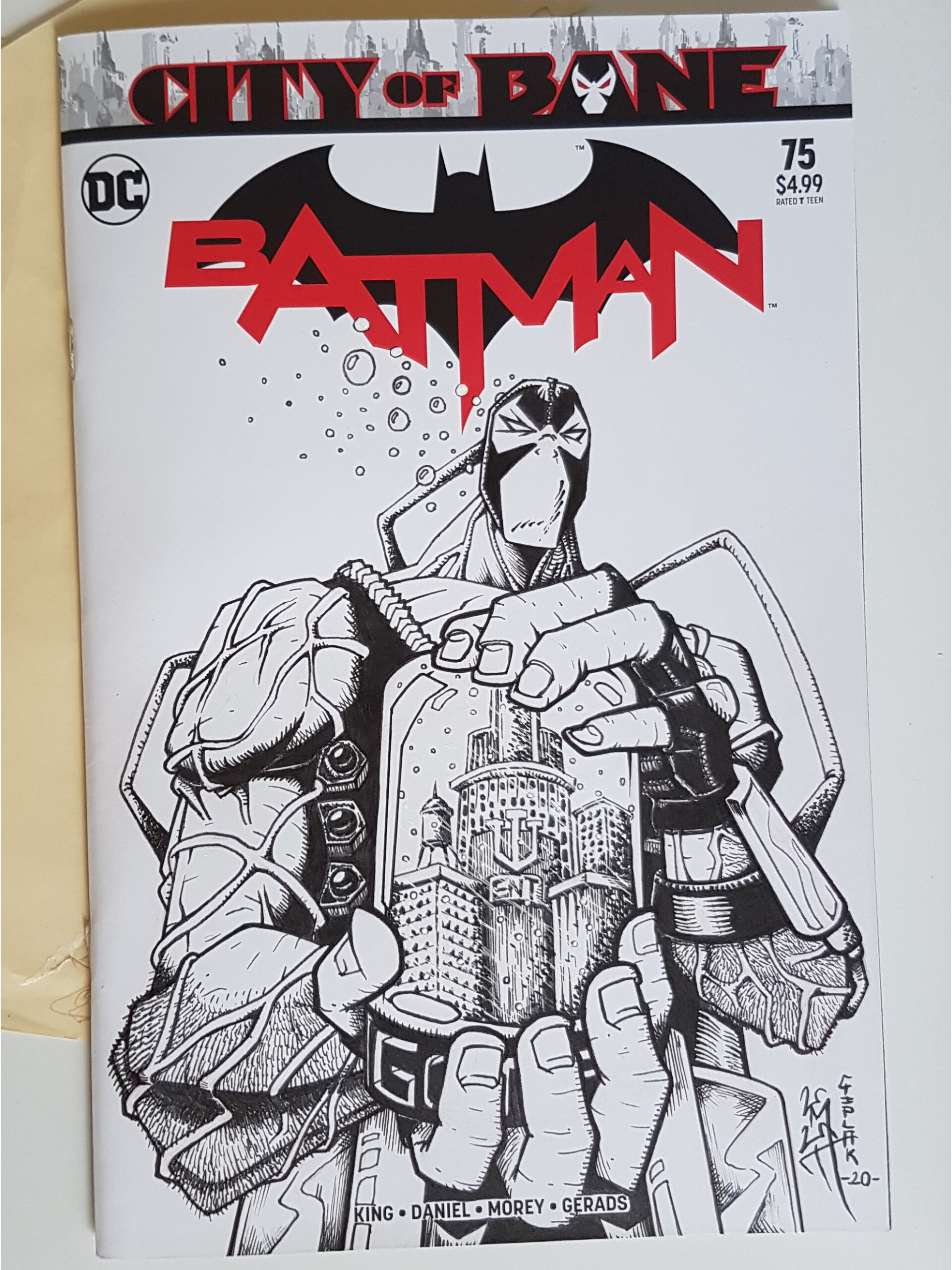 ArtStation - BATMAN #75 City Of Bane - Custom Blank Cover