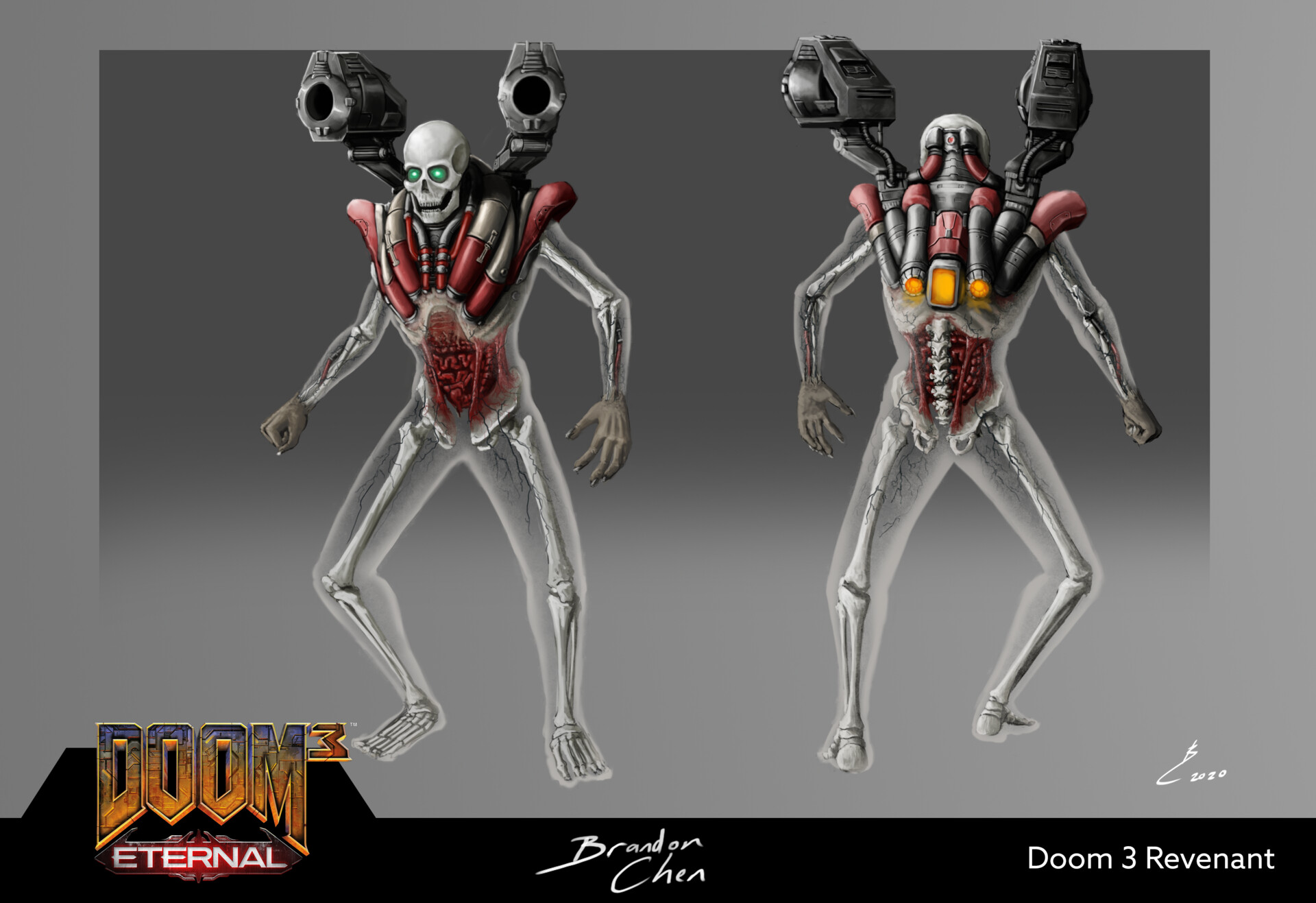 Doom 3 Revenant Skin Concept.