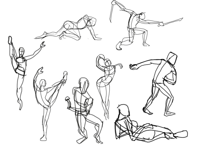 ArtStation - Gesture Drawing and anatomy Exercises