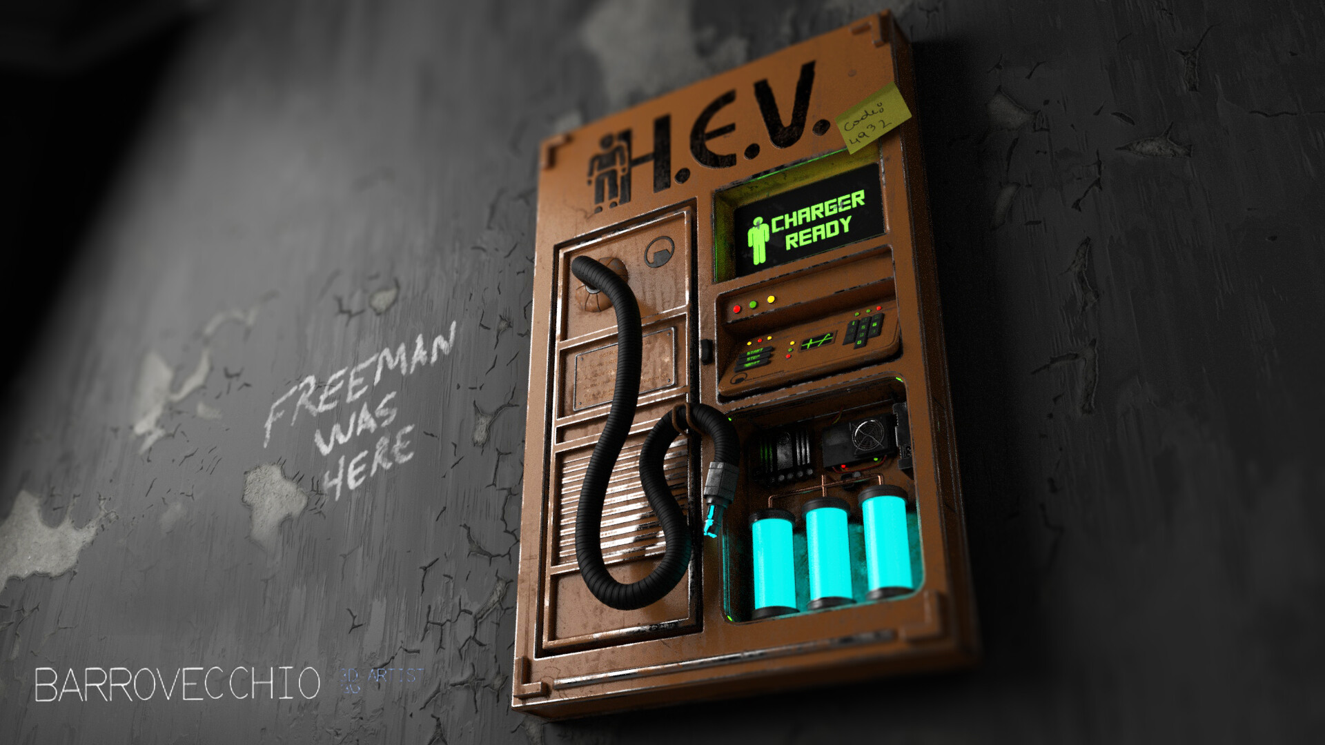 ArtStation - Half-Life HEV suit charger