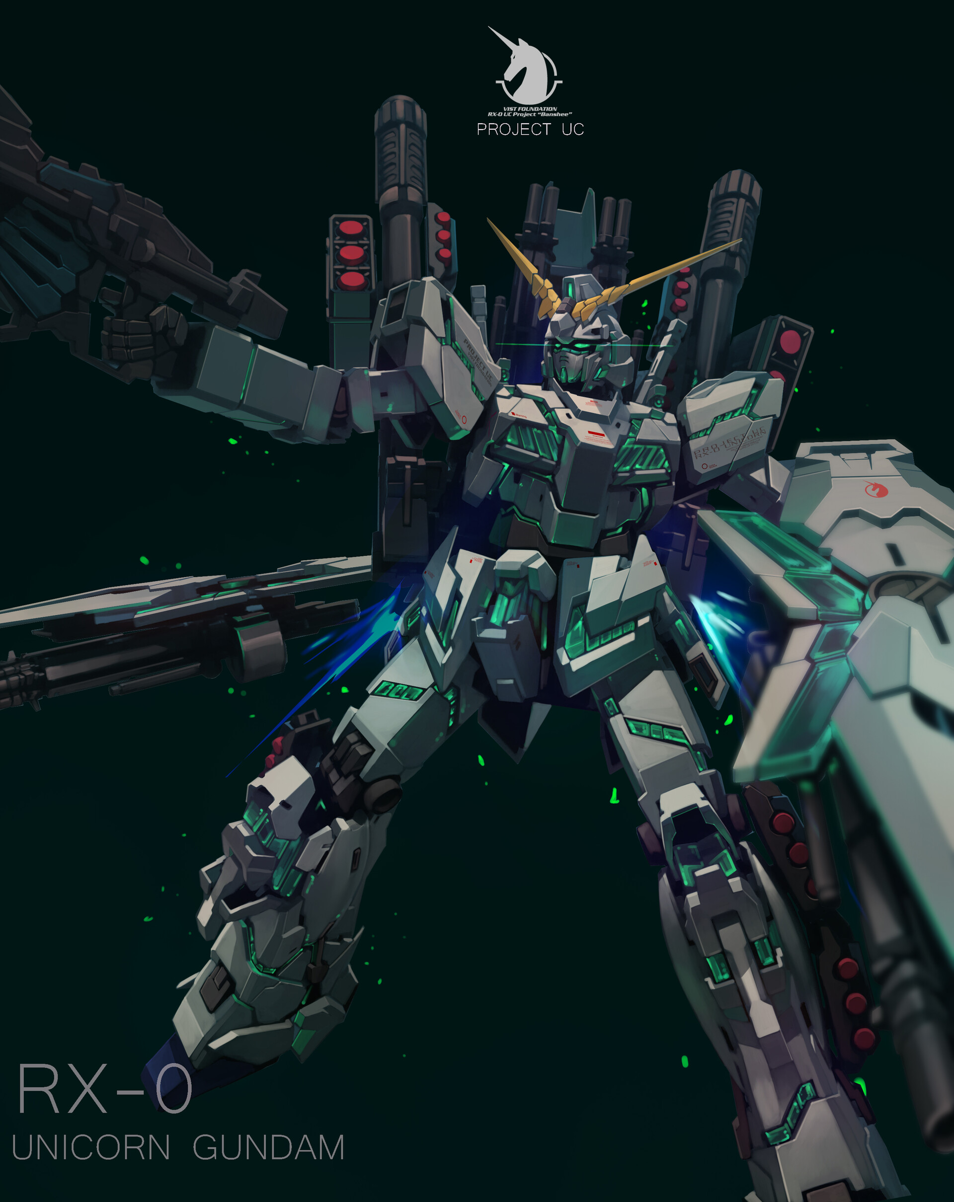 Artstation Full Armor Unicorn Gundam Illustration