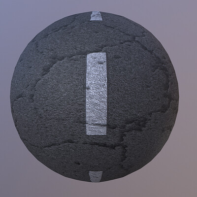 Cracked Road pbr texture