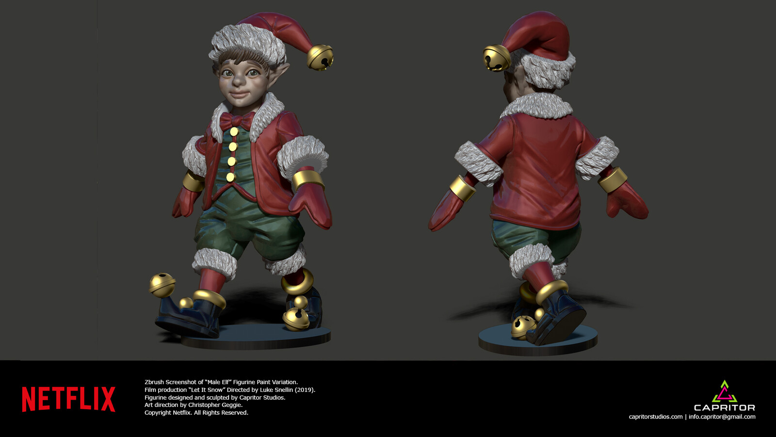 "Male Elf" Color Variation Concept.