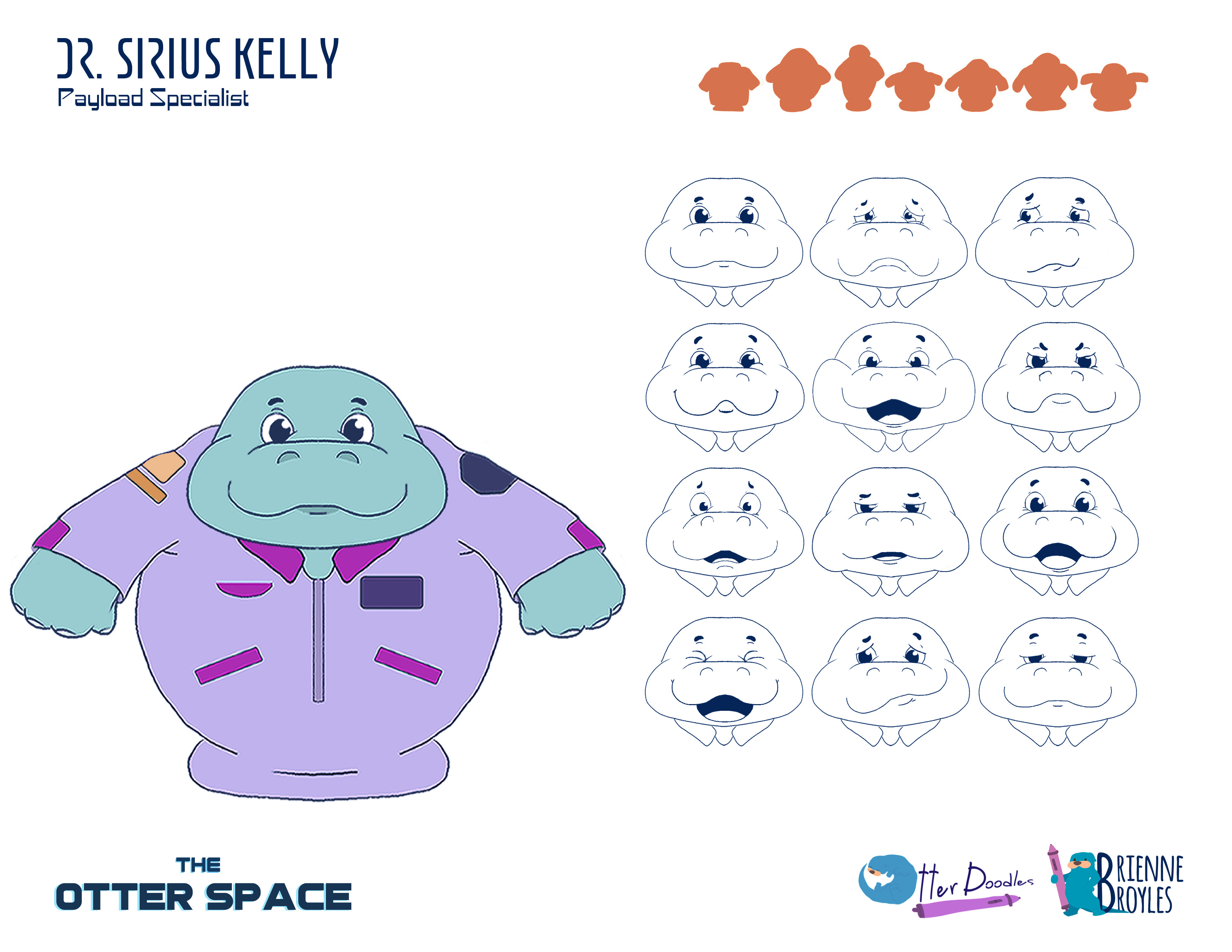The Otter Space: Sirius Kelly Expressions Model Sheet