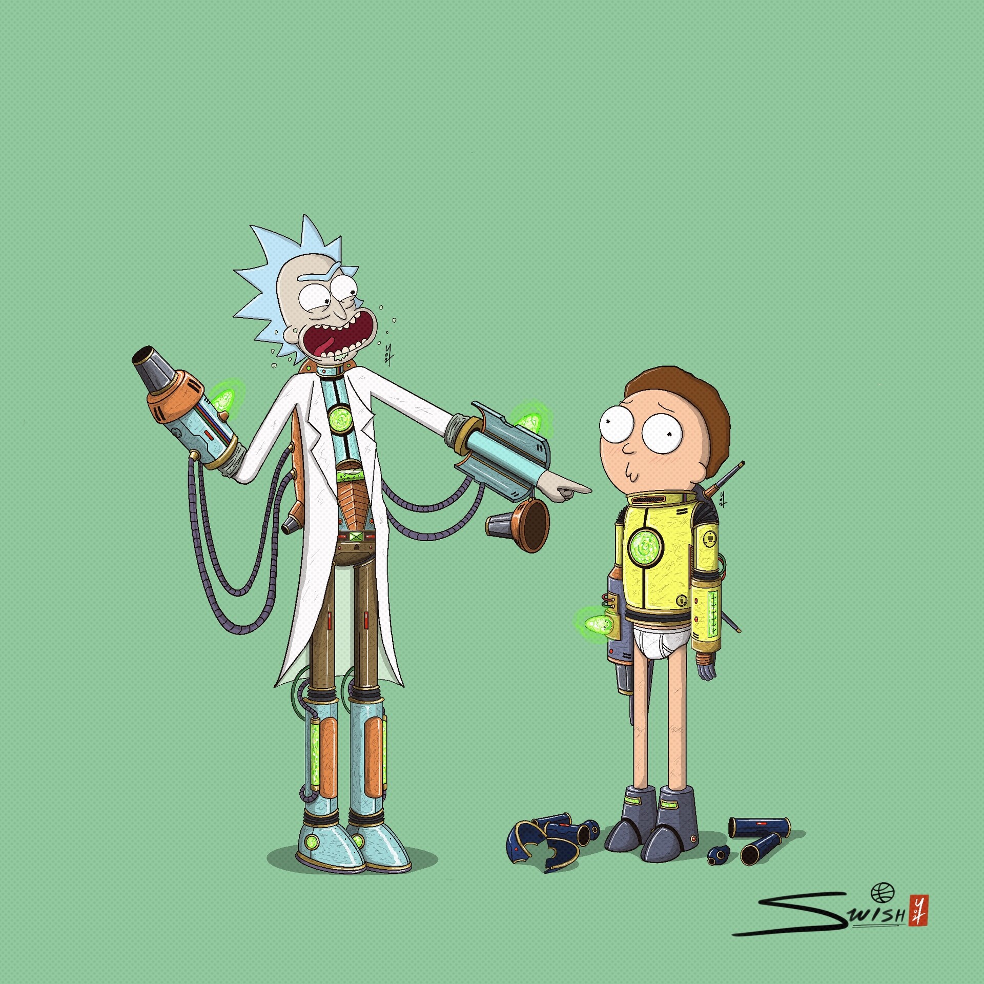 ArtStation - rick and morty