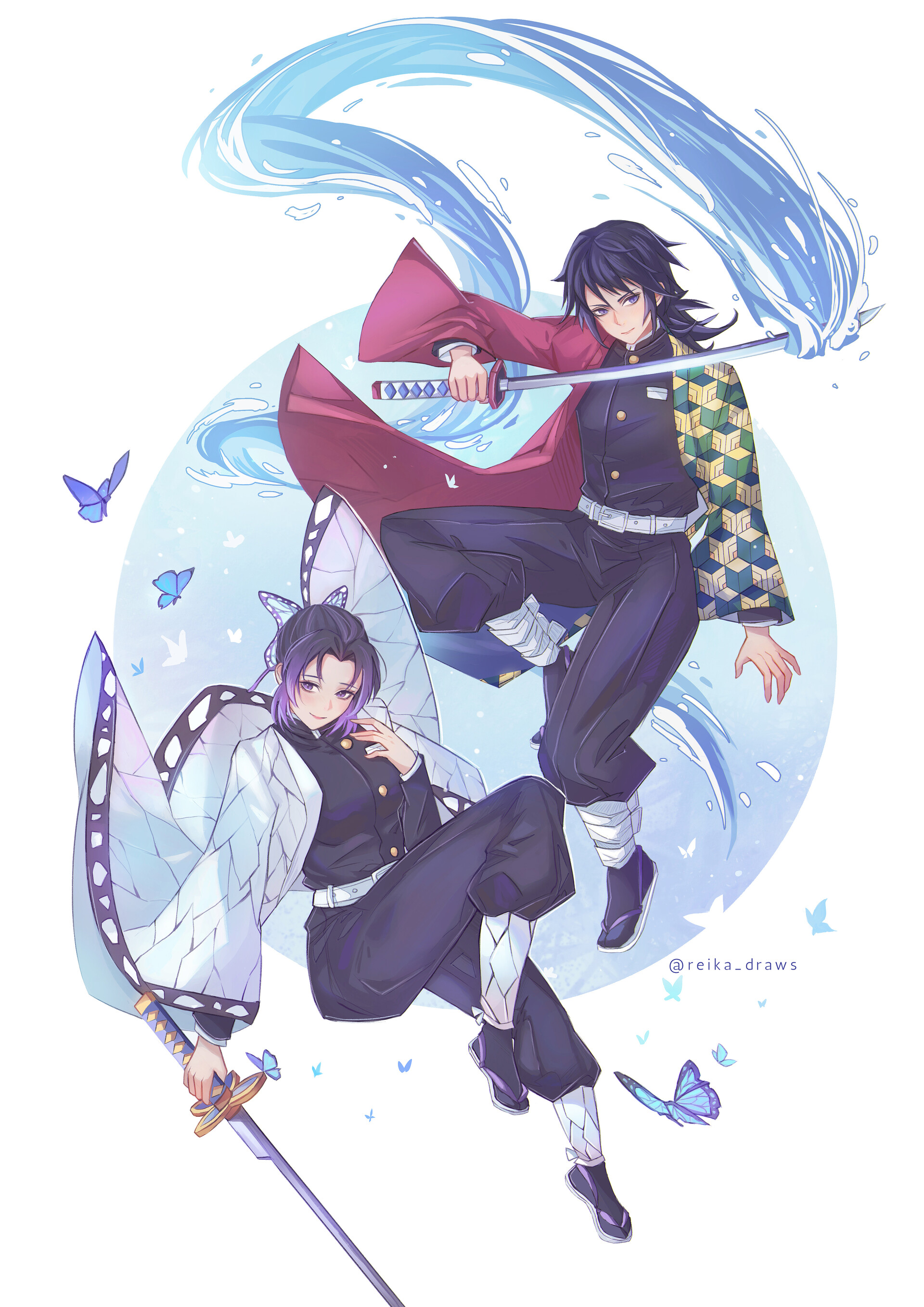 Artstation Shinobu X Giyuu Alice Mok