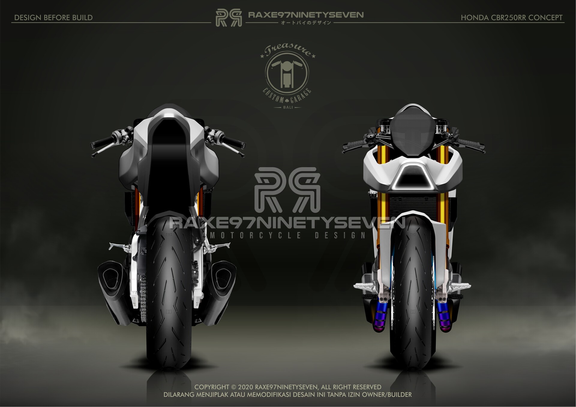 Artstation Honda Cbr250rr Neo Caferacer Design By Raxe97ninetyseven Radite Octavanka