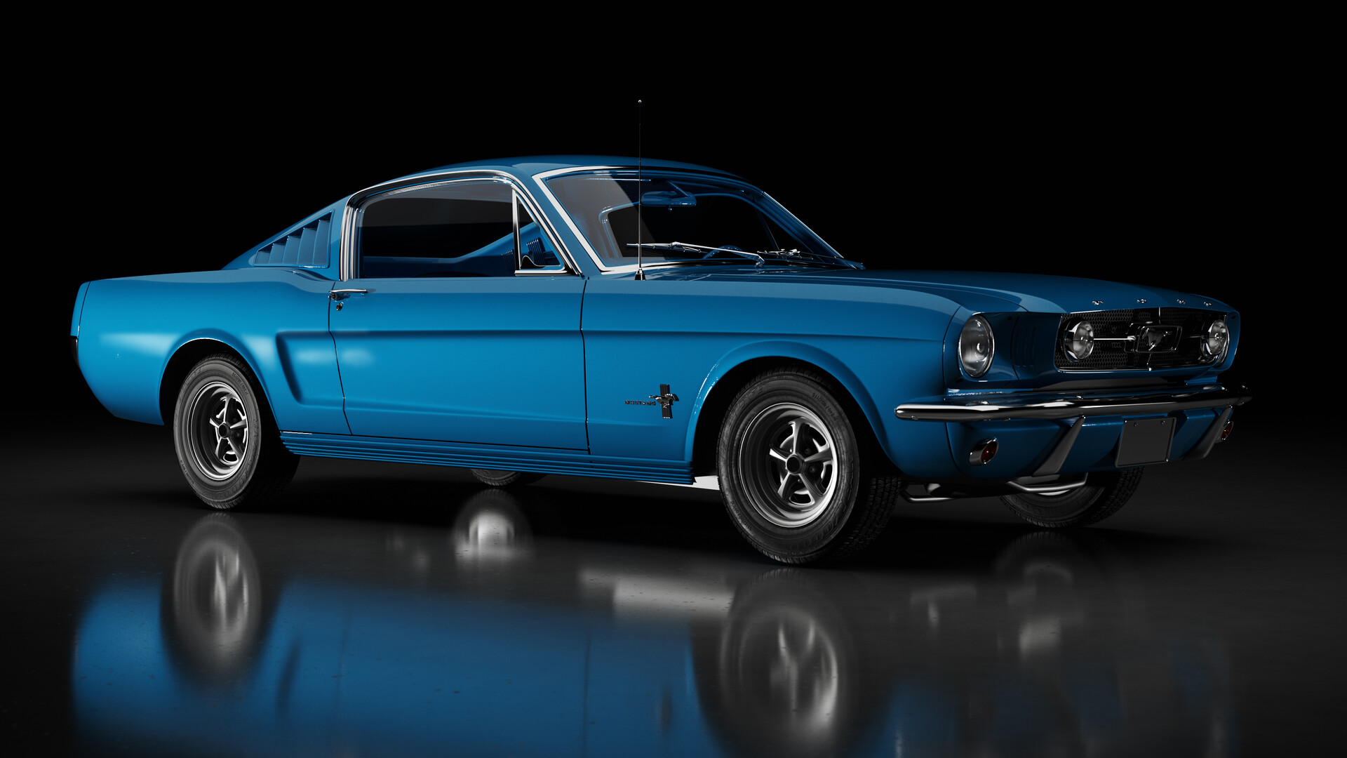 Artstation Ford Mustang Fastback 65 Yadon