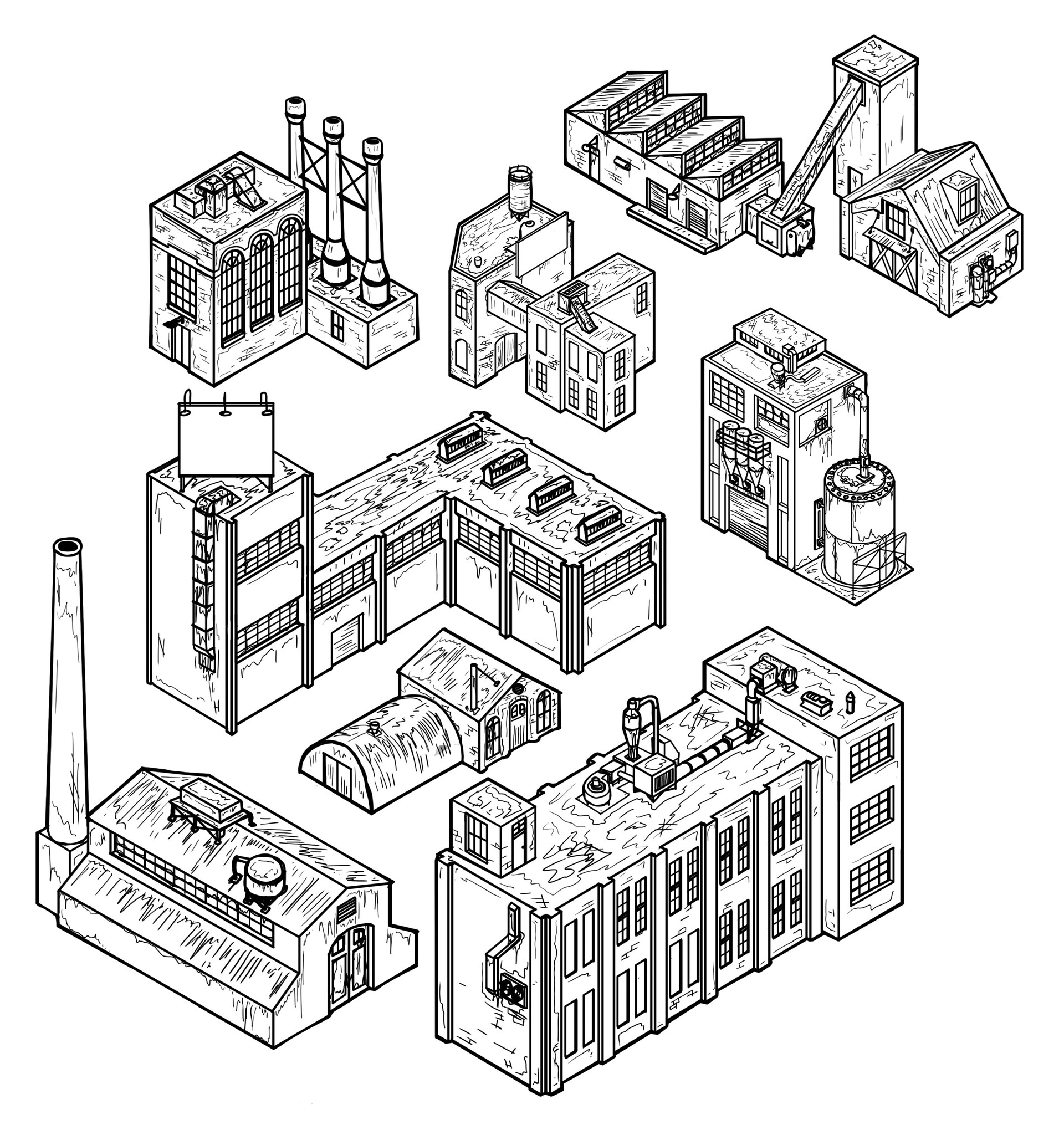 ArtStation MidCentury Industrial Set