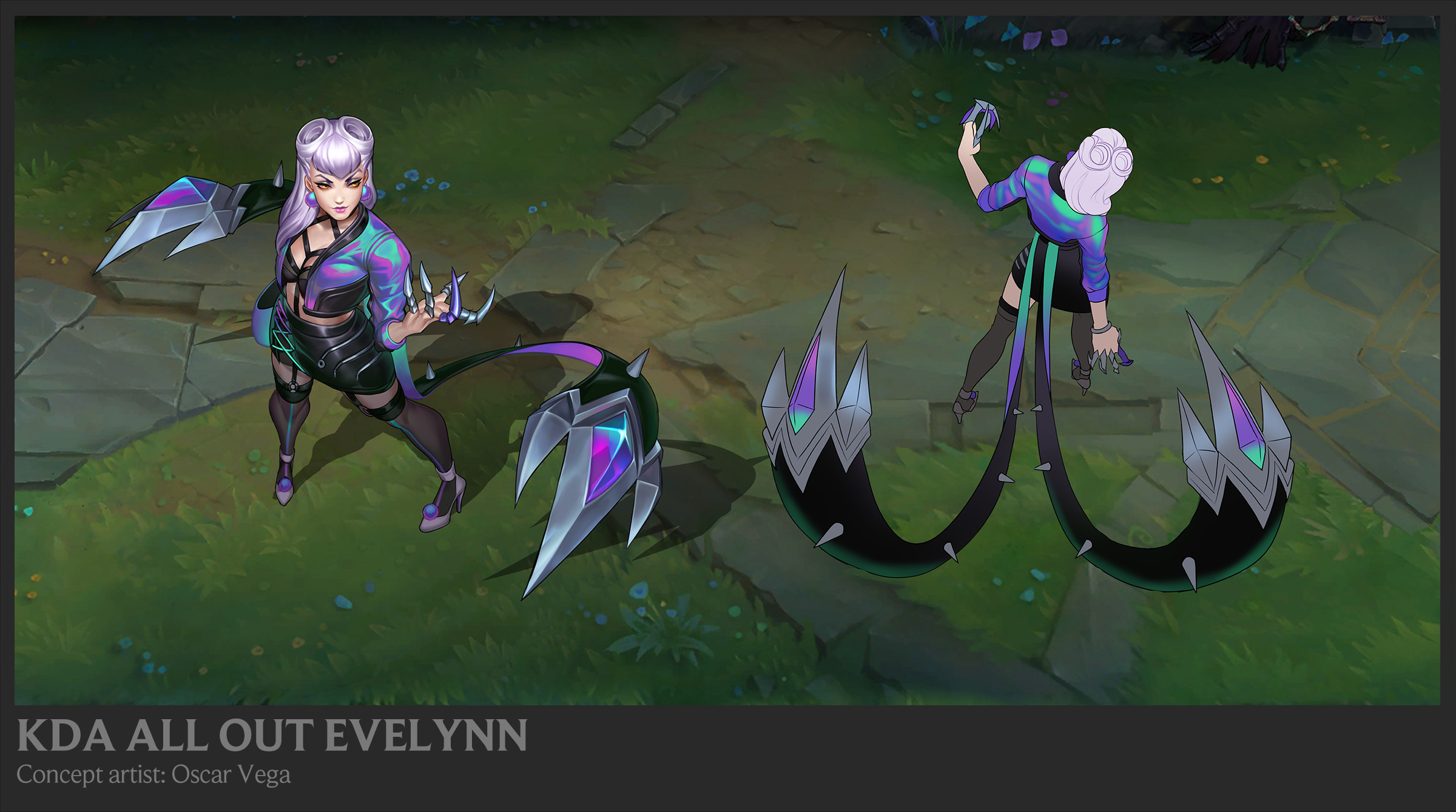 Oscar Vega K Da All Out Evelynn Concept Continue reading for a closer look at each new skin and splash art! oscar vega k da all out evelynn concept