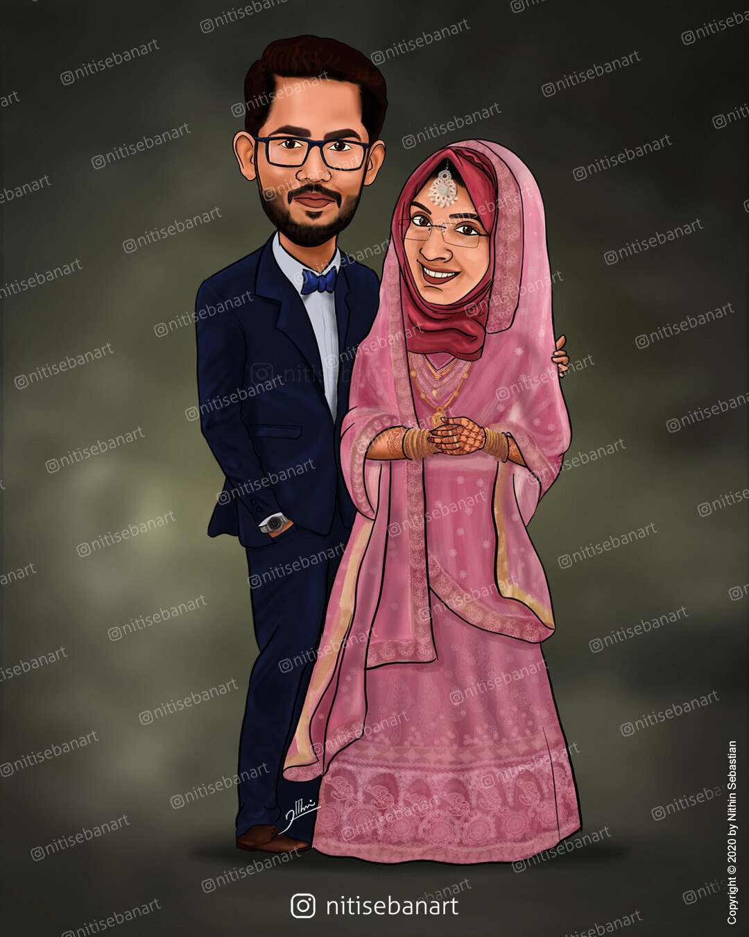 Artstation Muslim Wedding Caricature Nithin Sebastian 171 best islam muslim couples images muslim couples muslim. muslim wedding caricature nithin sebastian