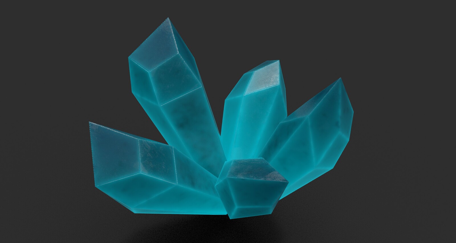 Crystal sample test. Model created by Yukata.