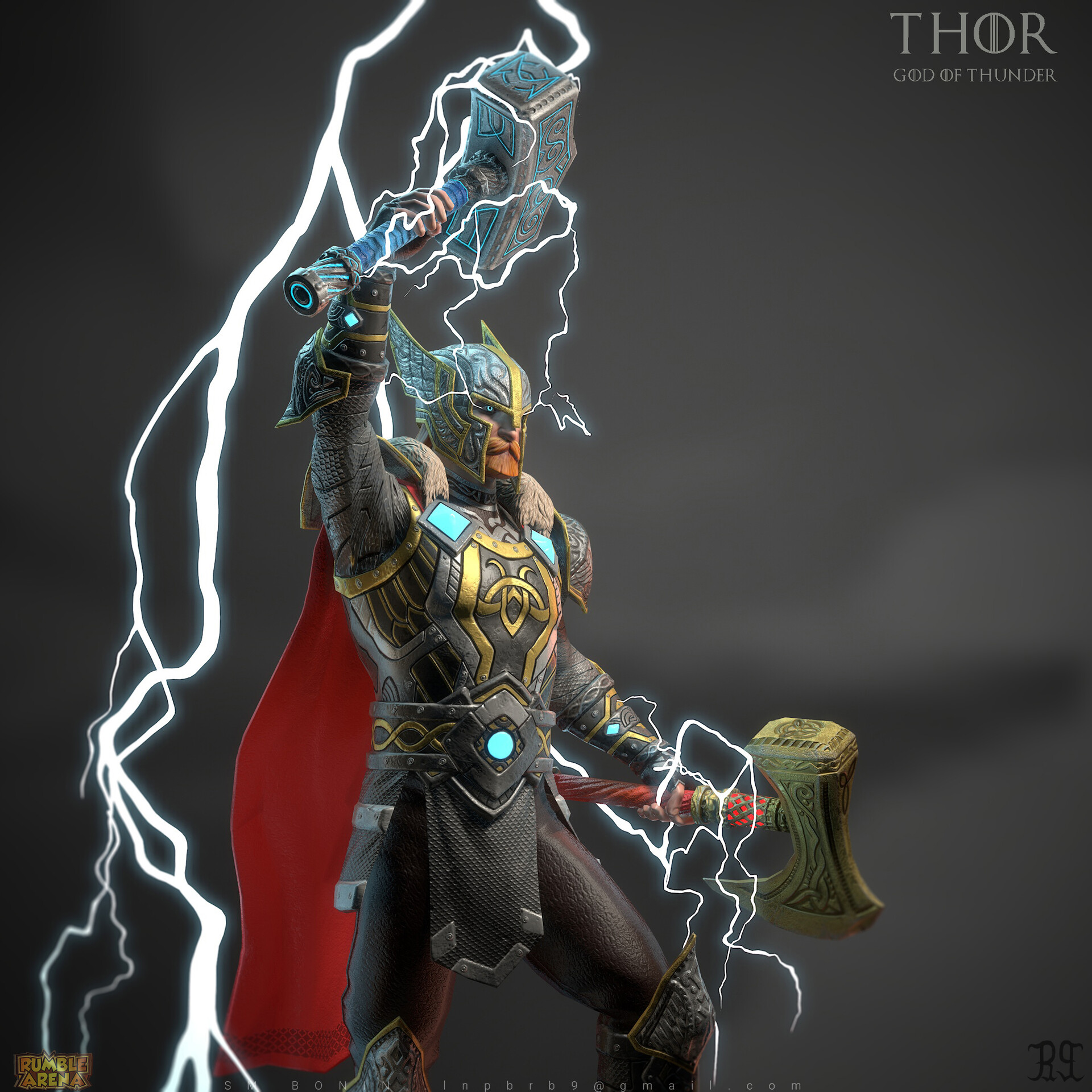 ArtStation - Thor concept art (for game god of war)
