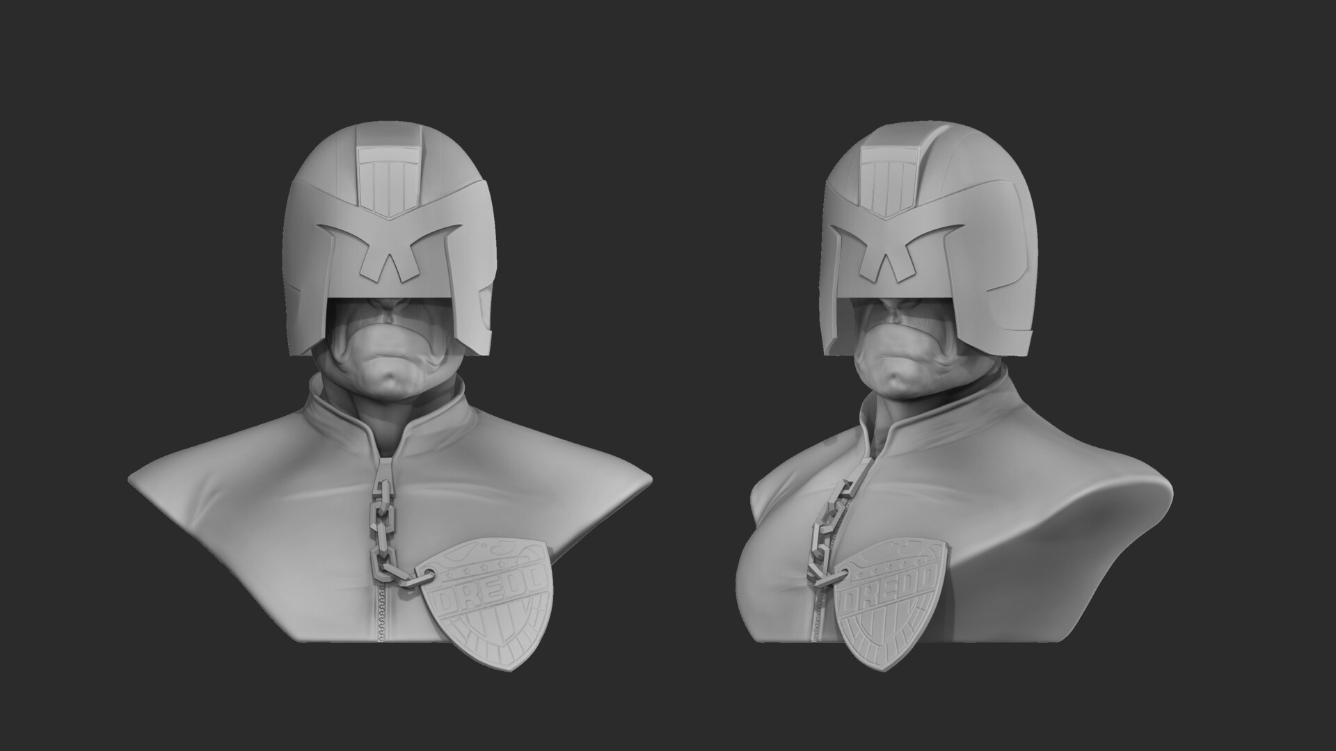 Zbrush Sculpting Judge Dredd 