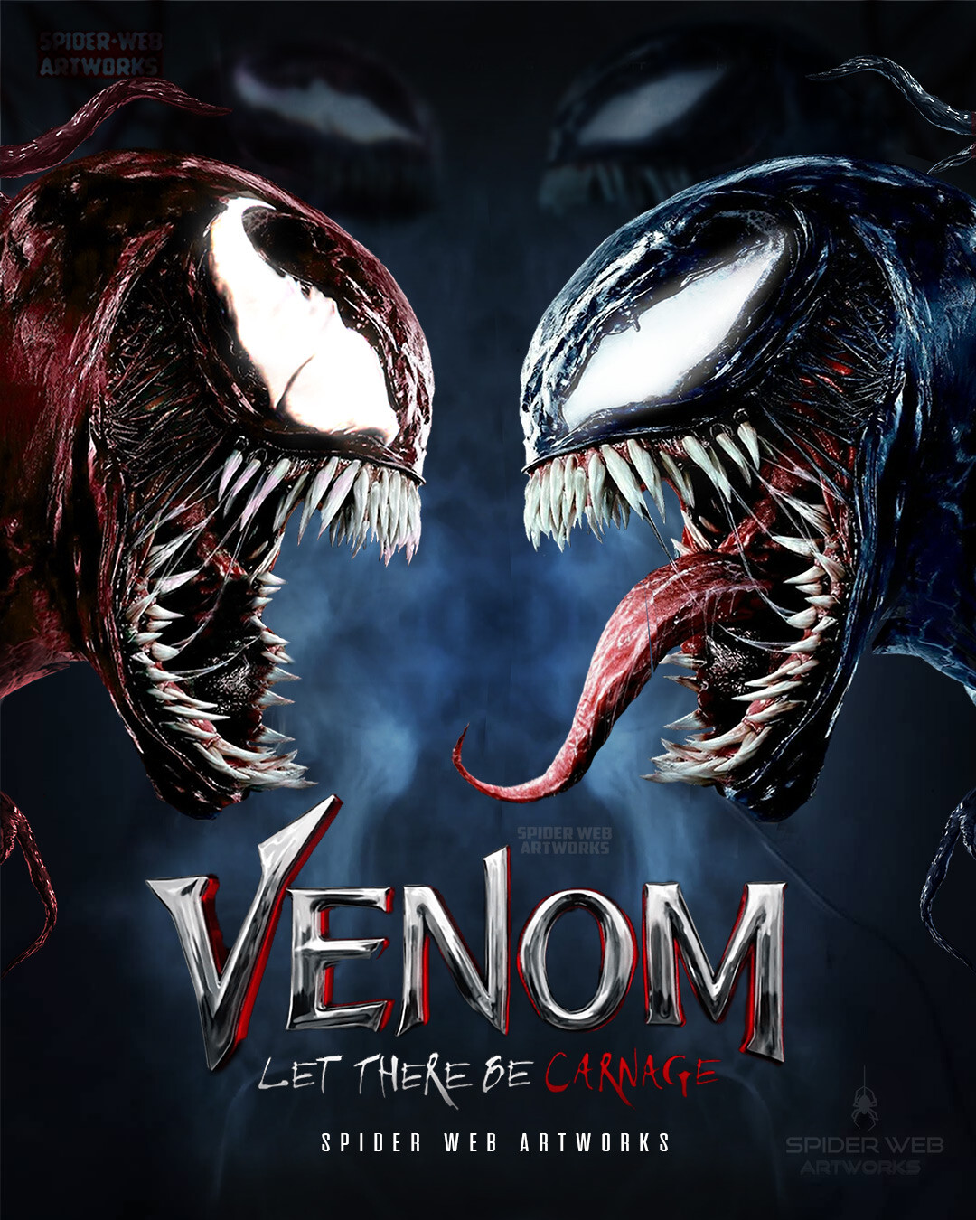 Artstation Venom Let There Be Carnage Spider Web Artworks