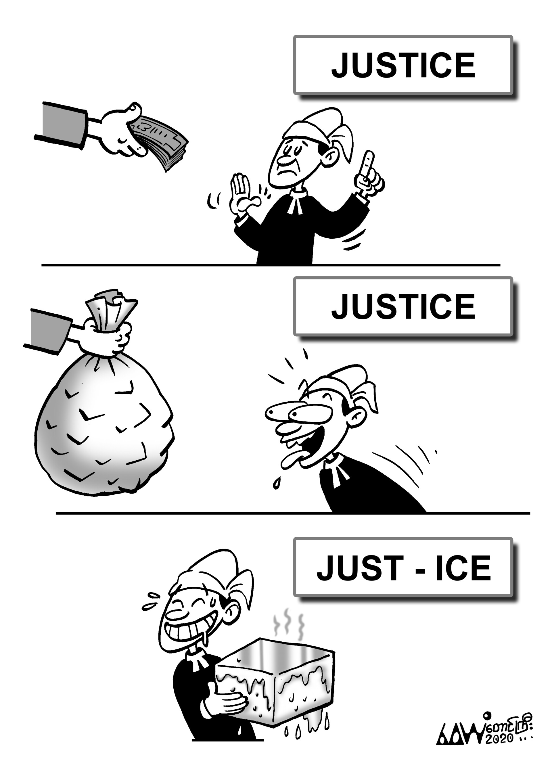 ArtStation funny cartoon for law and order